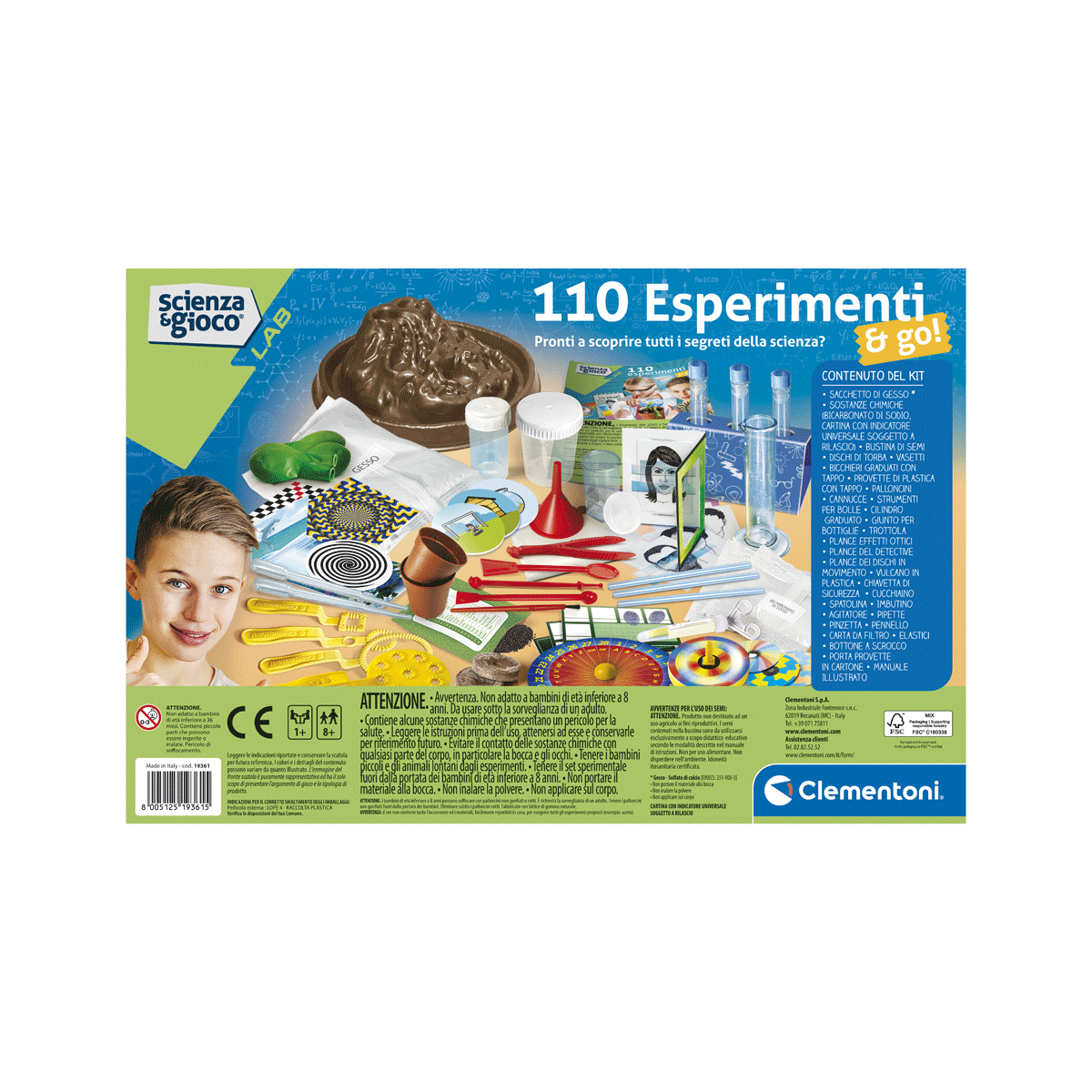 Clementoni - scienza e gioco lab - 110 esperimenti & go! - Scienza e Gioco