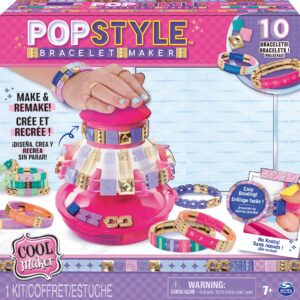 Cool maker, pop style bracelet maker, macchina crea braccialetti con 170 perline alla moda e 20 elastici, per bambine e bambini, 7 + anni - Cool Maker logo