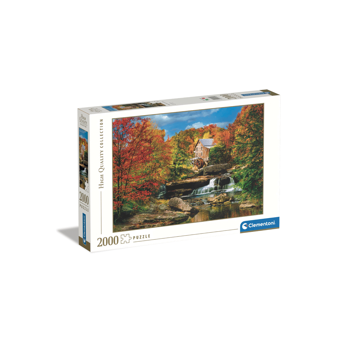 Clementoni puzzle high quality collection - glade creek grist mill - 2000 pezzi, puzzle adulti - CLEMENTONI