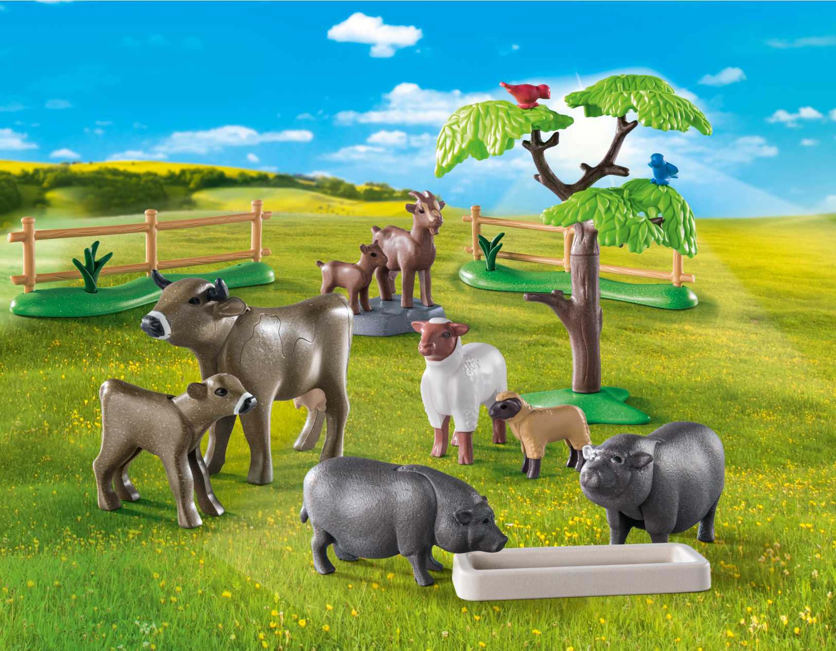 Playmobil 71307 animali della fattoria per bambini da 4 anni in su - Playmobil