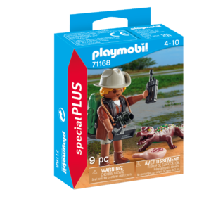 Playmobil 71168 special plus ricercatore con alligatoreper bambini dai 4 anni - Playmobil