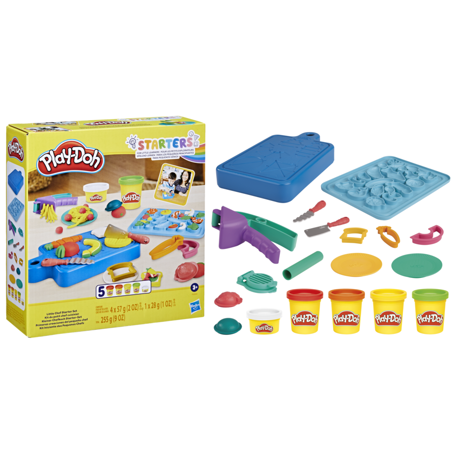 Play-doh, il mio primo set da chef, con 14 accessori finti da cucina, giocattoli per bambini e bambine - PLAY-DOH