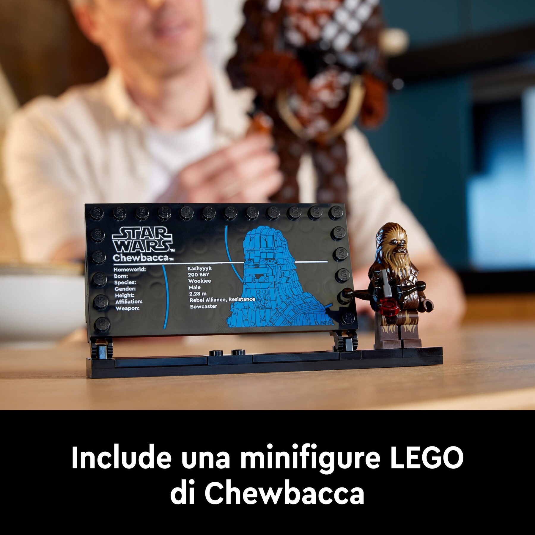 Lego star wars 75371 chewbacca, kit modellismo per adulti da collezione 40° anniversario il ritorno dello jedi, idea regalo - LEGO® Star Wars™