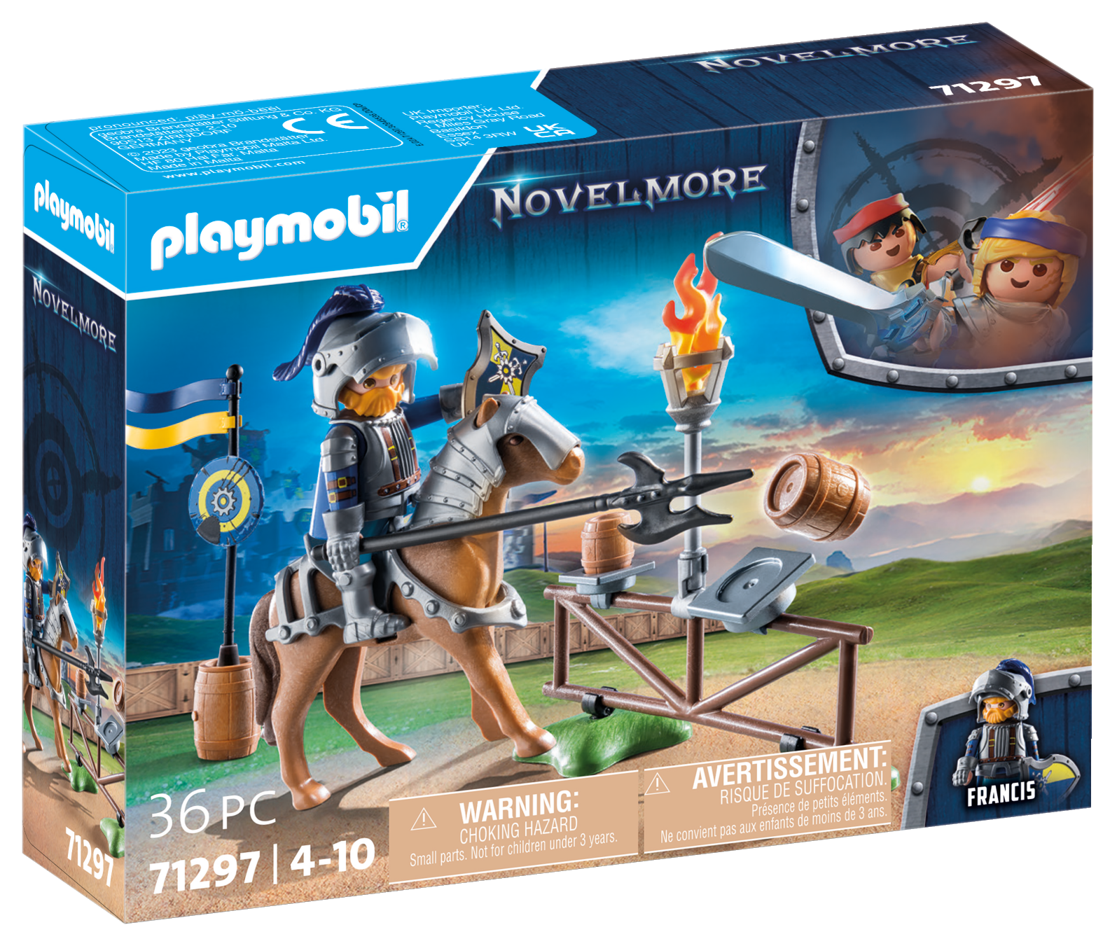 Playmobil 71297 novelmore - giostra medioevale per bambini dai 5 anni in su - Playmobil