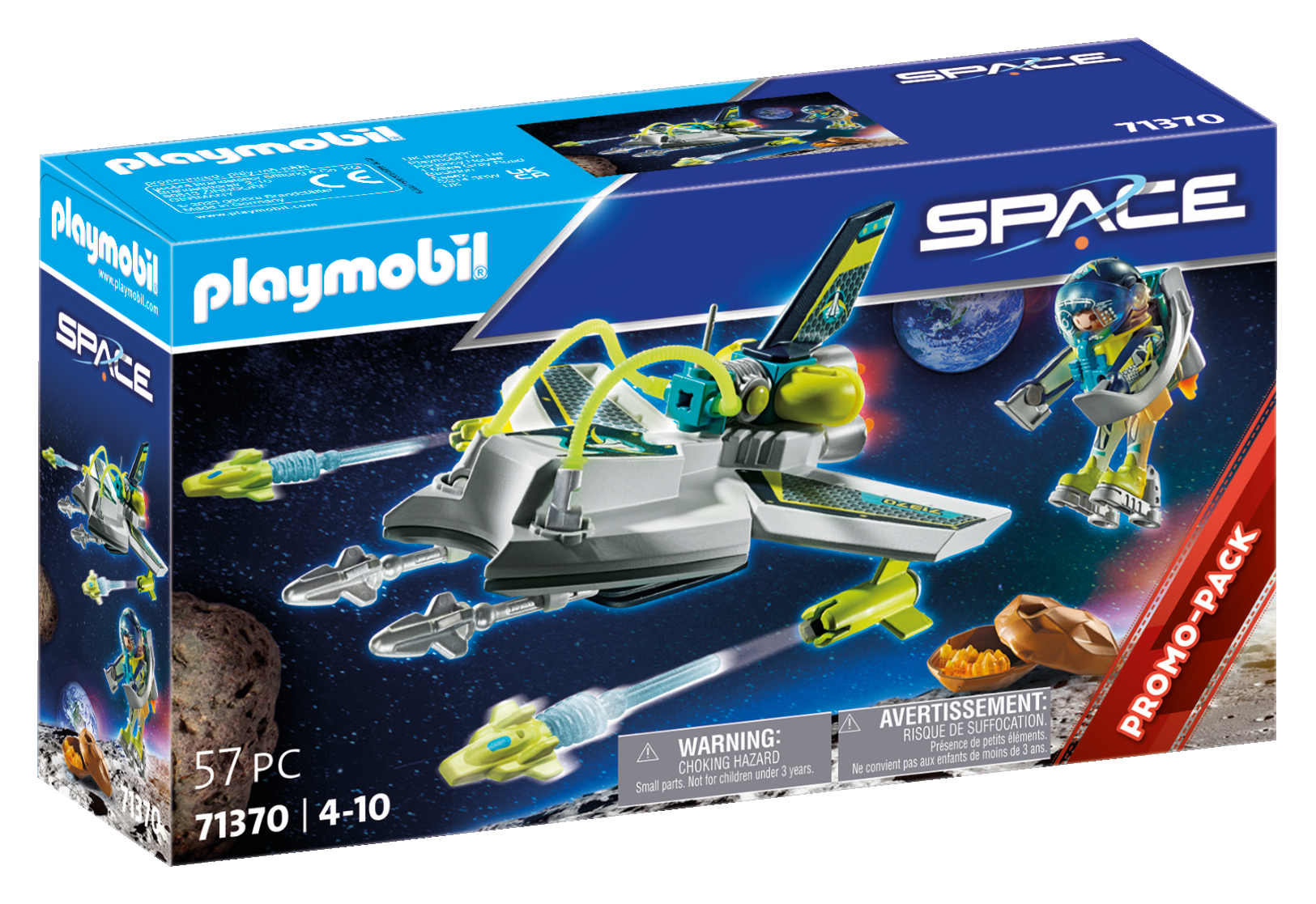 Playmobil 71370 promopack drone spaziale con missili per bambini dai 4 anni - Playmobil