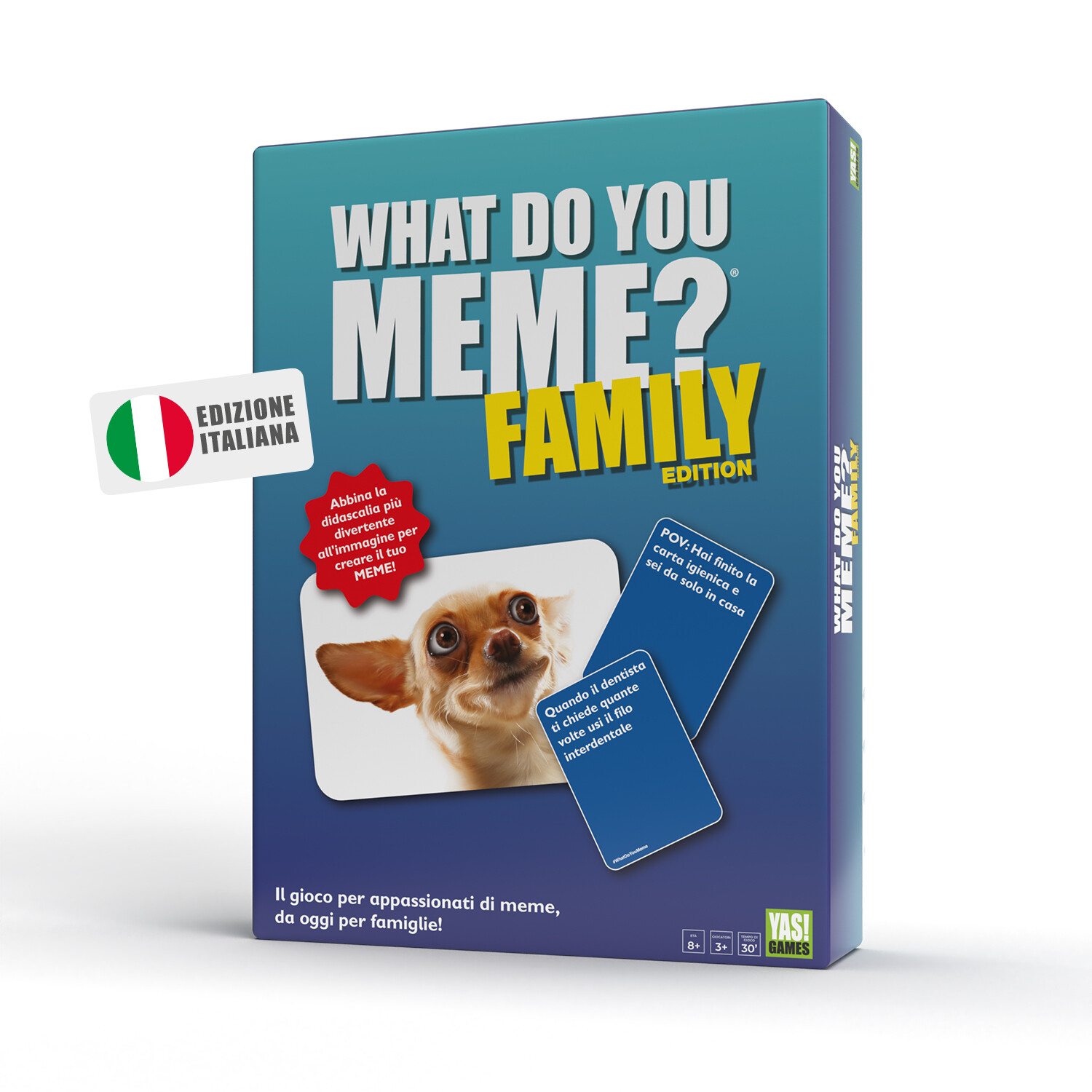 Yas!games - what do you meme? family edition - il gioco da tavolo perfetto per tutta la famiglia - 