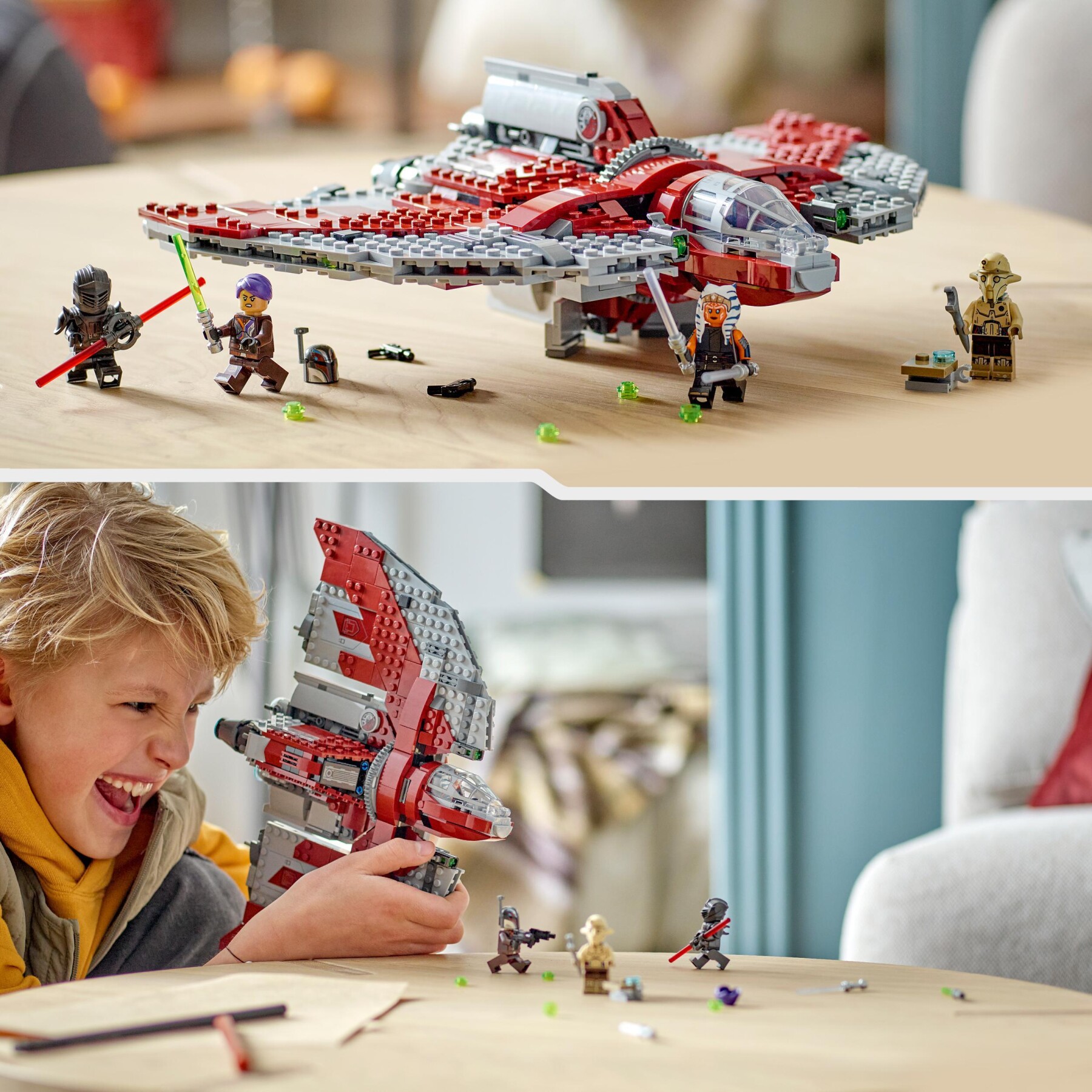 Lego star wars 75362 shuttle jedi t-6 di ahsoka tano, astronave giocattolo con 4 minifigure, regalo della serie ahsoka - LEGO® Star Wars™, Star Wars