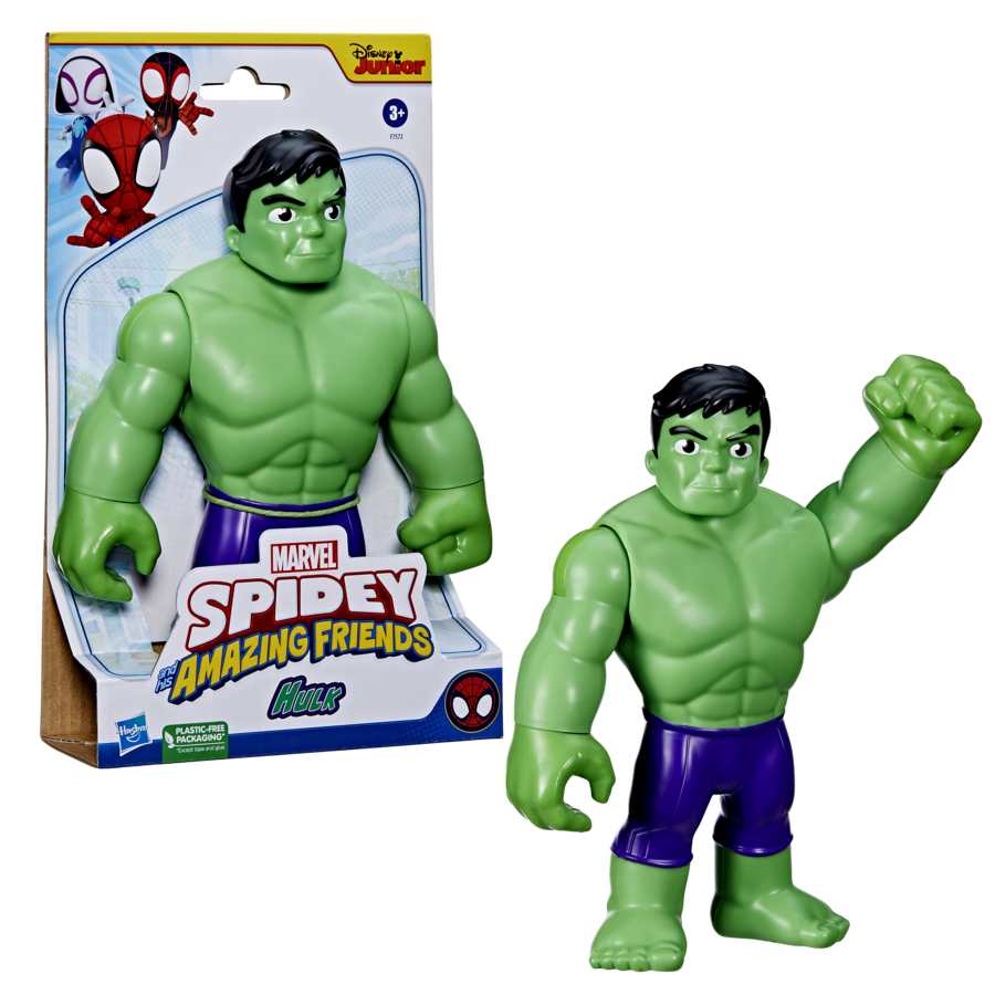 Hasbro marvel spidey e i suoi fantastici amici - action figure di supersized hulk, giocattolo per età prescolare dai 3 anni in su - SPIDEY