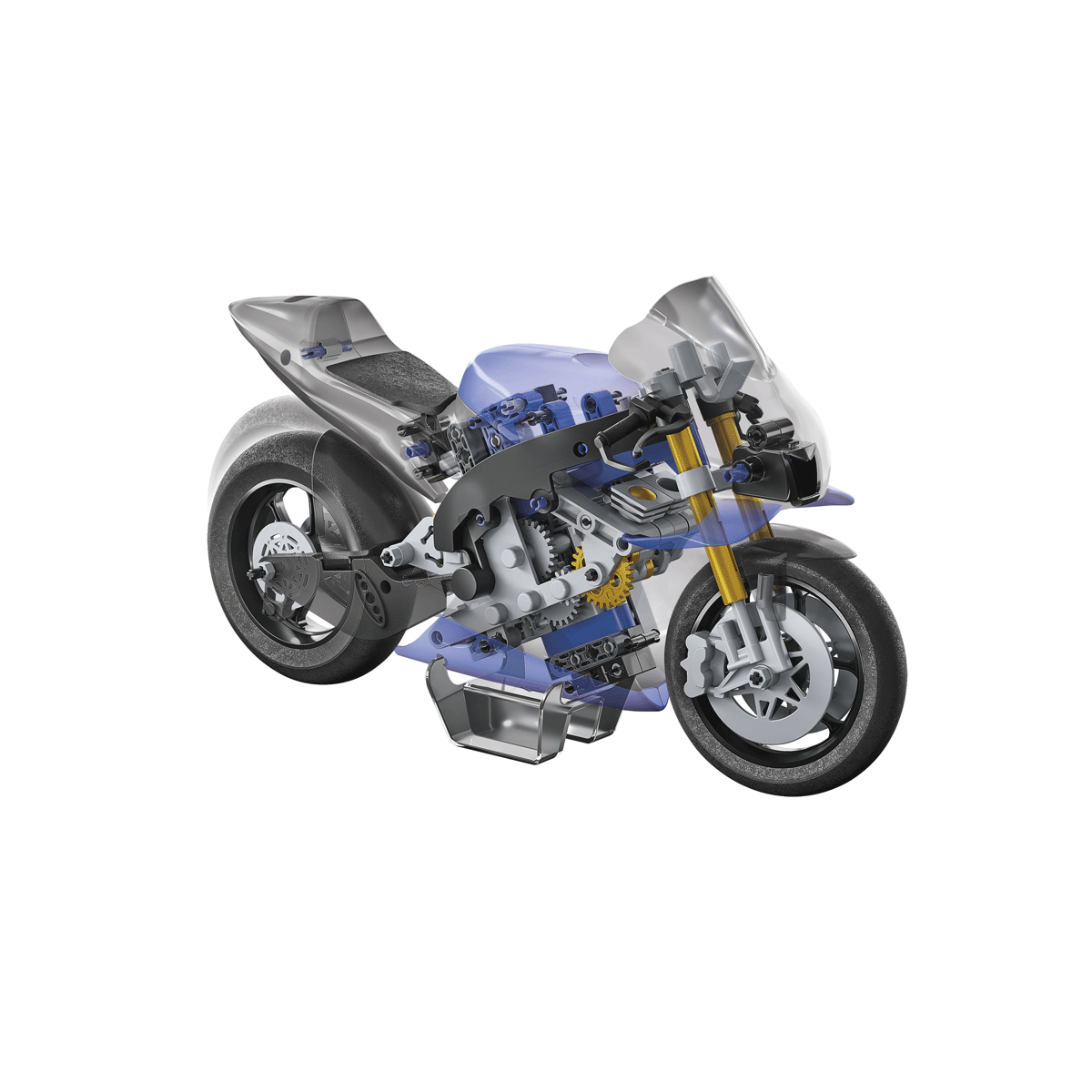 Clementoni - scienza e gioco build - moto yamaha m1, set costruzioni - CLEMENTONI, Scienza e Gioco