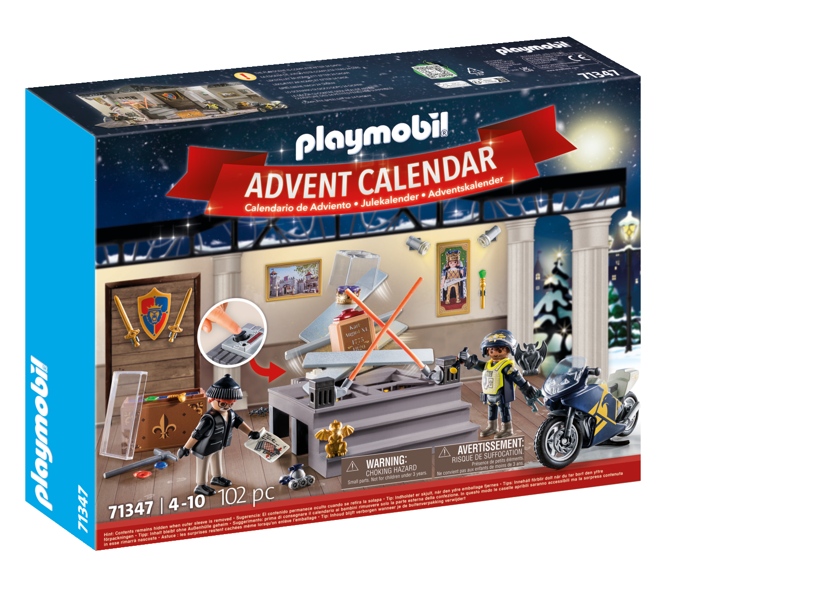 Playmobil 71347 calendario dell'avvento furto al museo per bambini dai 4 anni in su - Playmobil