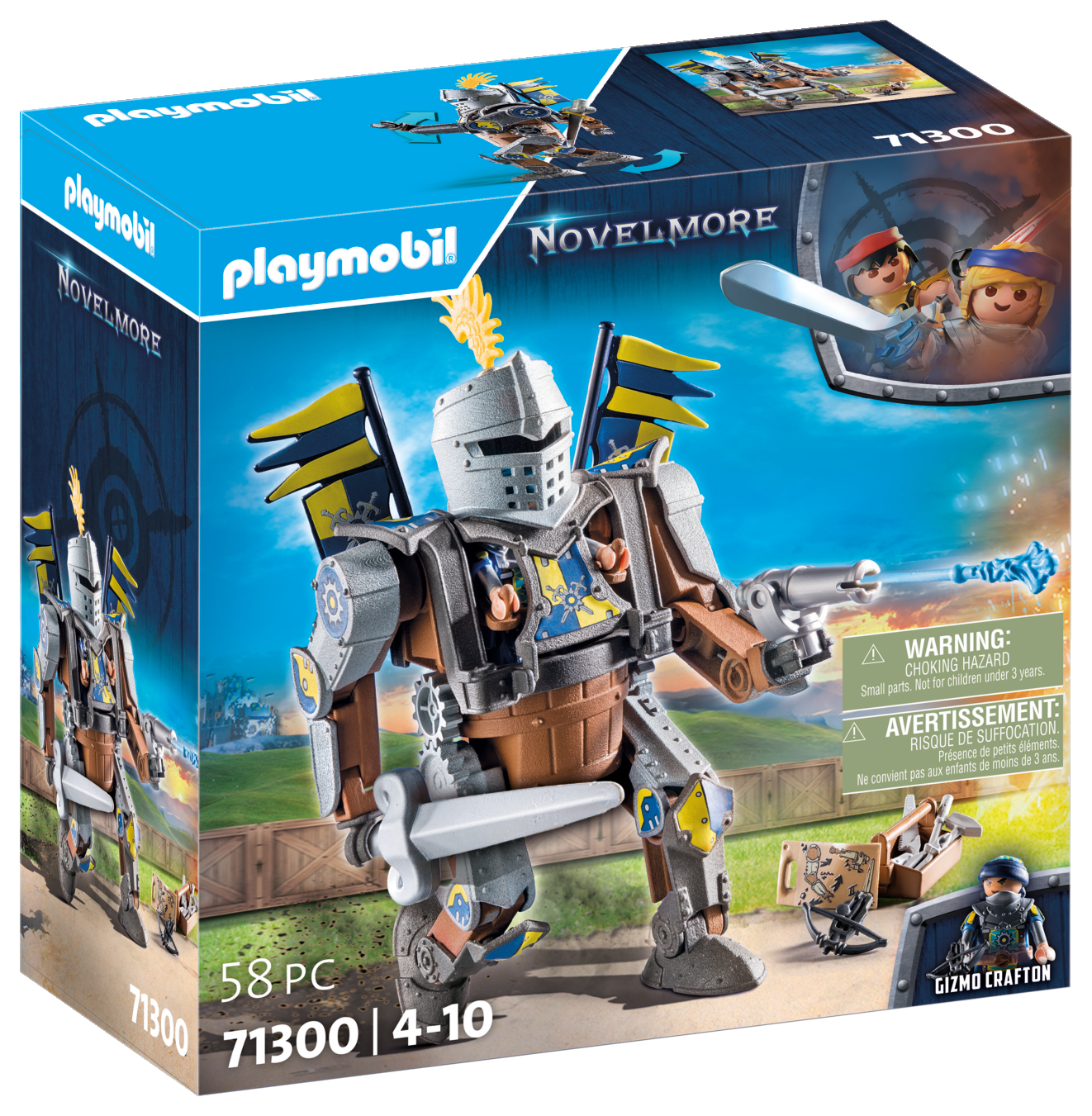 Playmobil 71300 novelmore - robot da combattimento per bambini da 4 anni in su - Playmobil