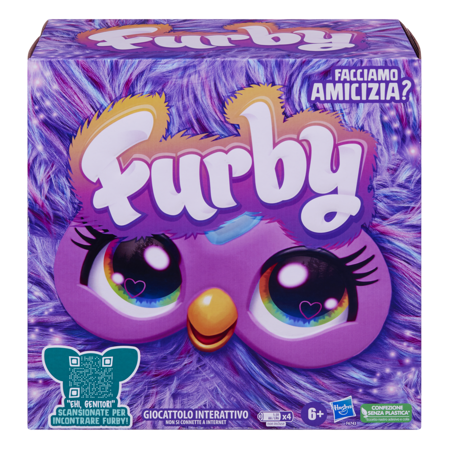 Furby viola, giocattolo di peluche, con attivazione vocale, 15 accessori di moda, giocattoli interattivi, dai 6 anni in su - FURBY