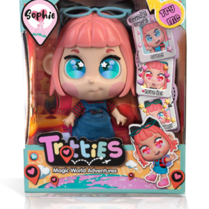 Trottie sophie, bambola 25 cm, con occhi con emoji che cambiano espressione - 