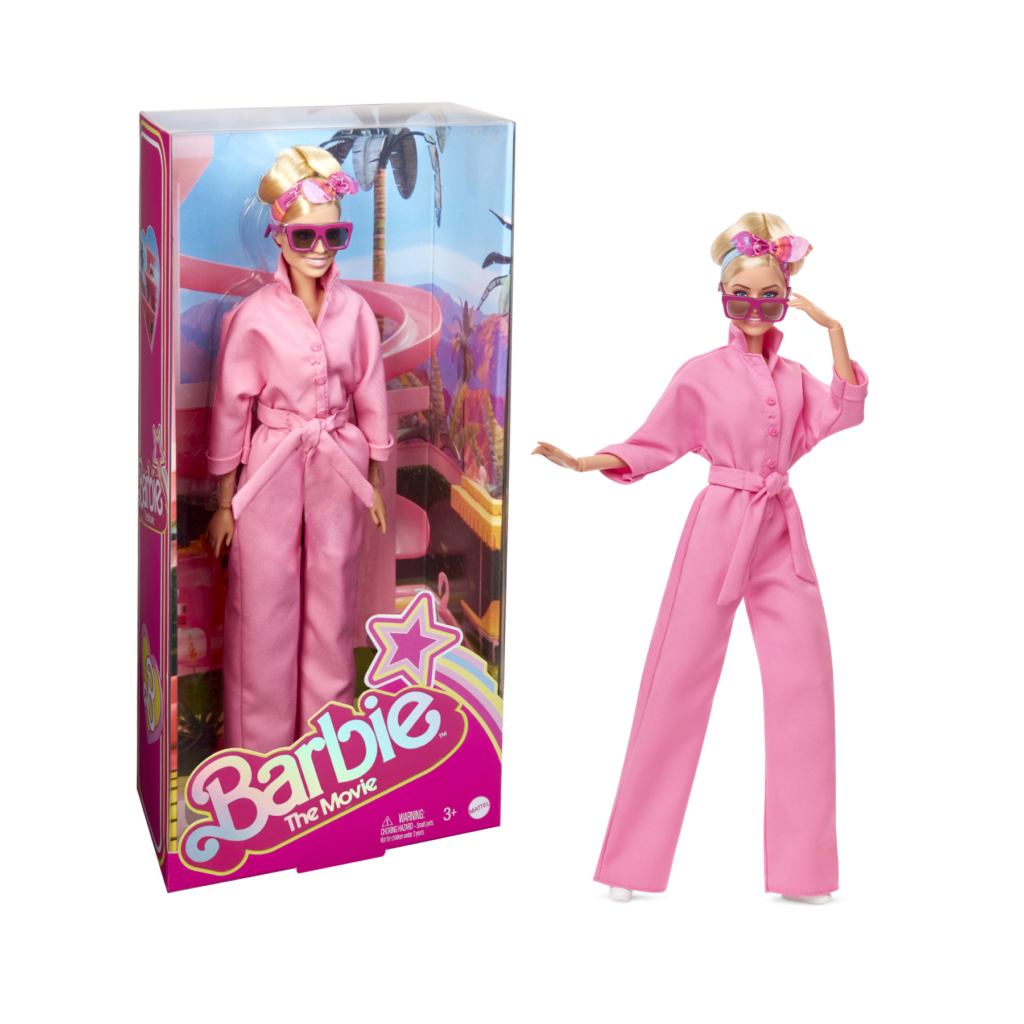 Barbie the movie - margot robbie, bambola del film barbie da collezione con  tuta pink power, occhiali da sole e fascia per capelli, 3+ anni, hrf29 -  Toys Center