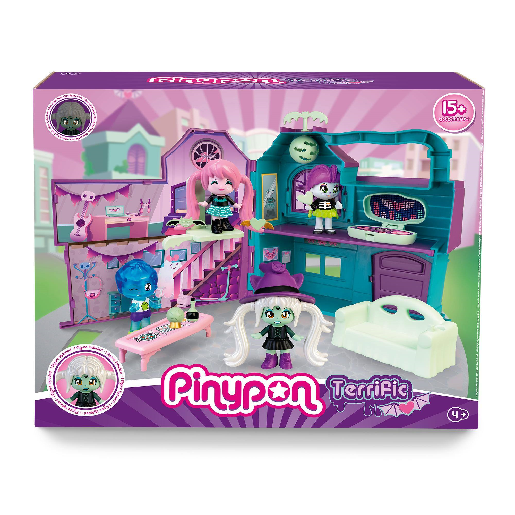 Pinypon terrific mansion, spaventosa casettam con accessori e personaggio - PINYPON