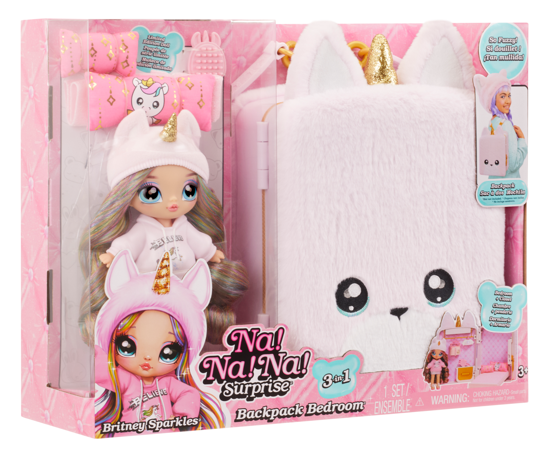 Na! na! na! surprise 3-in-1 backpack bedroom playset unicorno - NA! NA! NA! SURPRISE