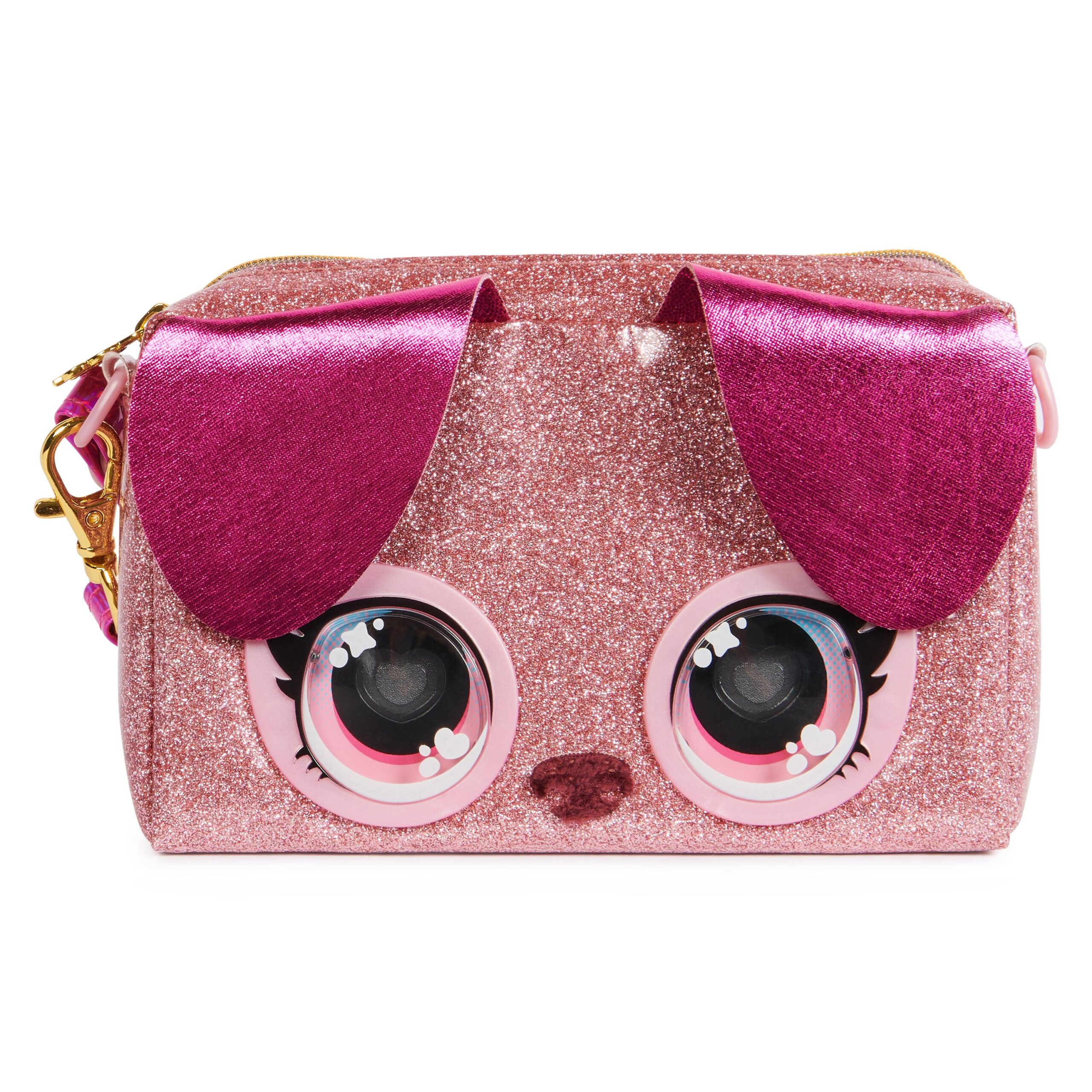 Purse pets, mini borsetta rosa con occhi arcobaleno che si illuminano, giocattoli per bambine dai 4 anni in su - PURSE PETS