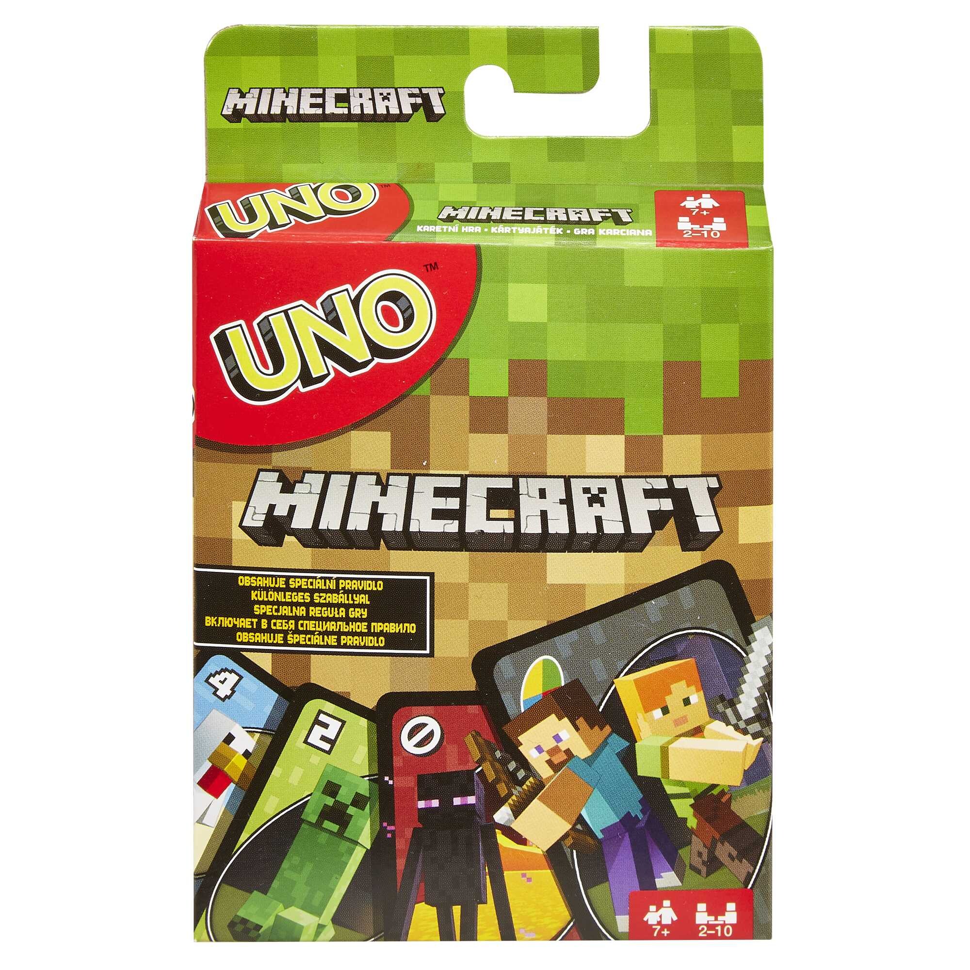 Uno minecraft, l'iconico gioco di carte nella versione ispirata la videogioco - UNO