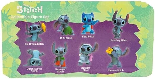 Disney stitch set 8 mini personaggi collezionabili - Disney Stitch