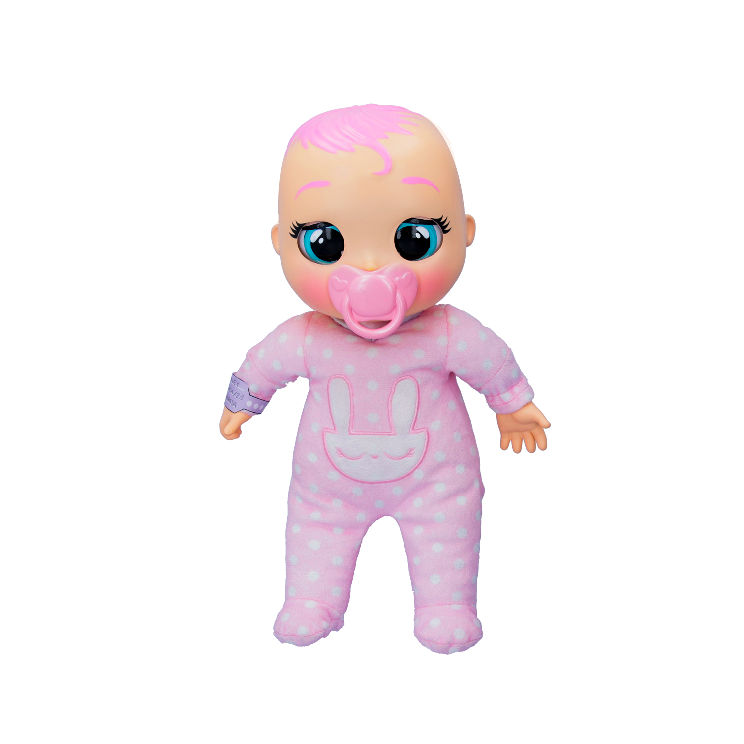 Cry babies newborn coney, bambola interattiva di una vera neonata, mangia, piange e si calma e ride solo con te, grazie al braccialetto elettronico - CRY BABIES