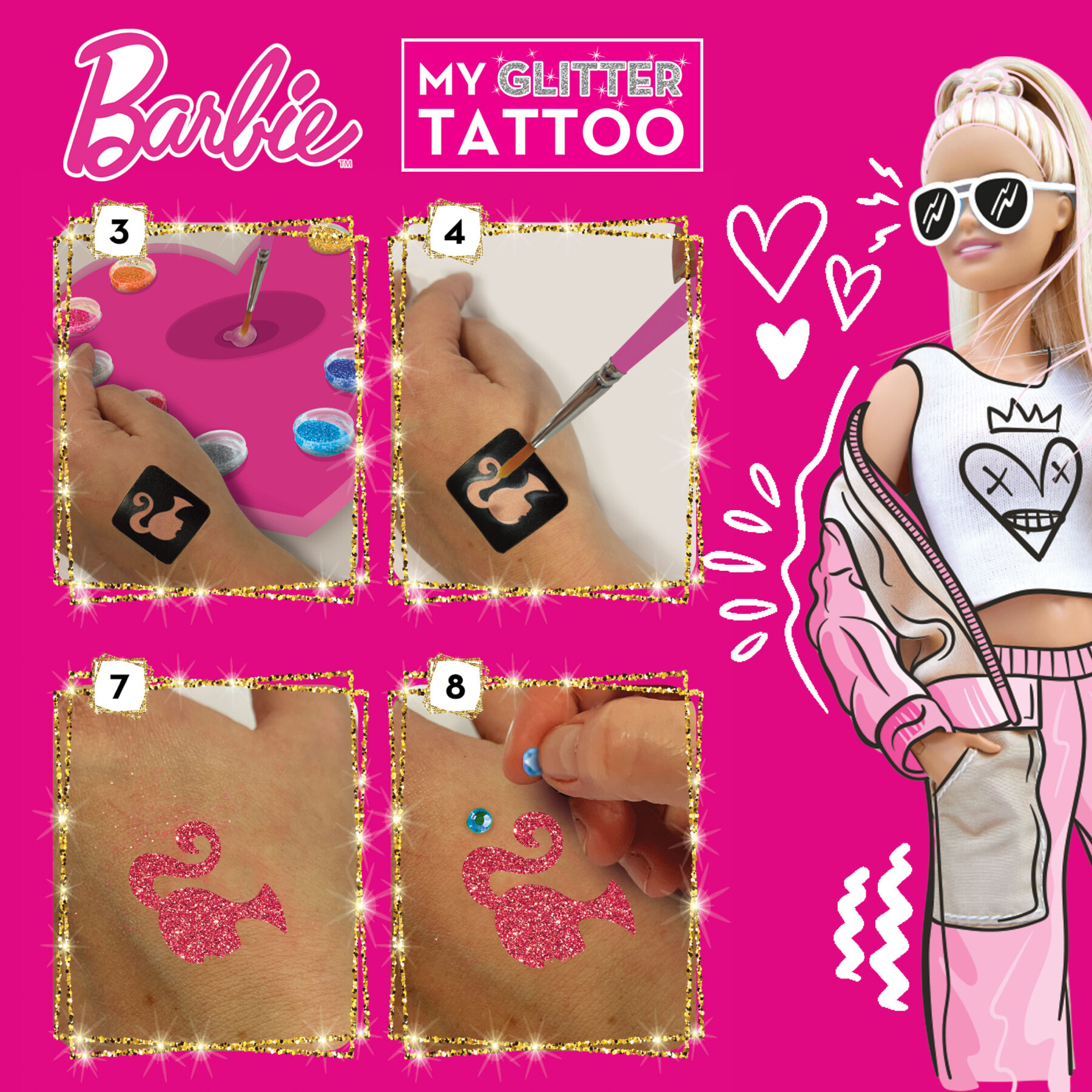 Barbie my glitter tattoo - LISCIANI, Barbie