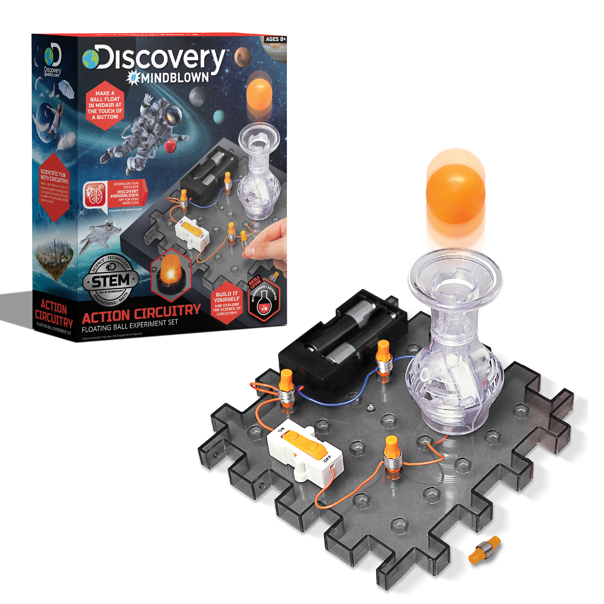 Kit esperimenti con i circuiti, palla volante - Discovery Mindblown