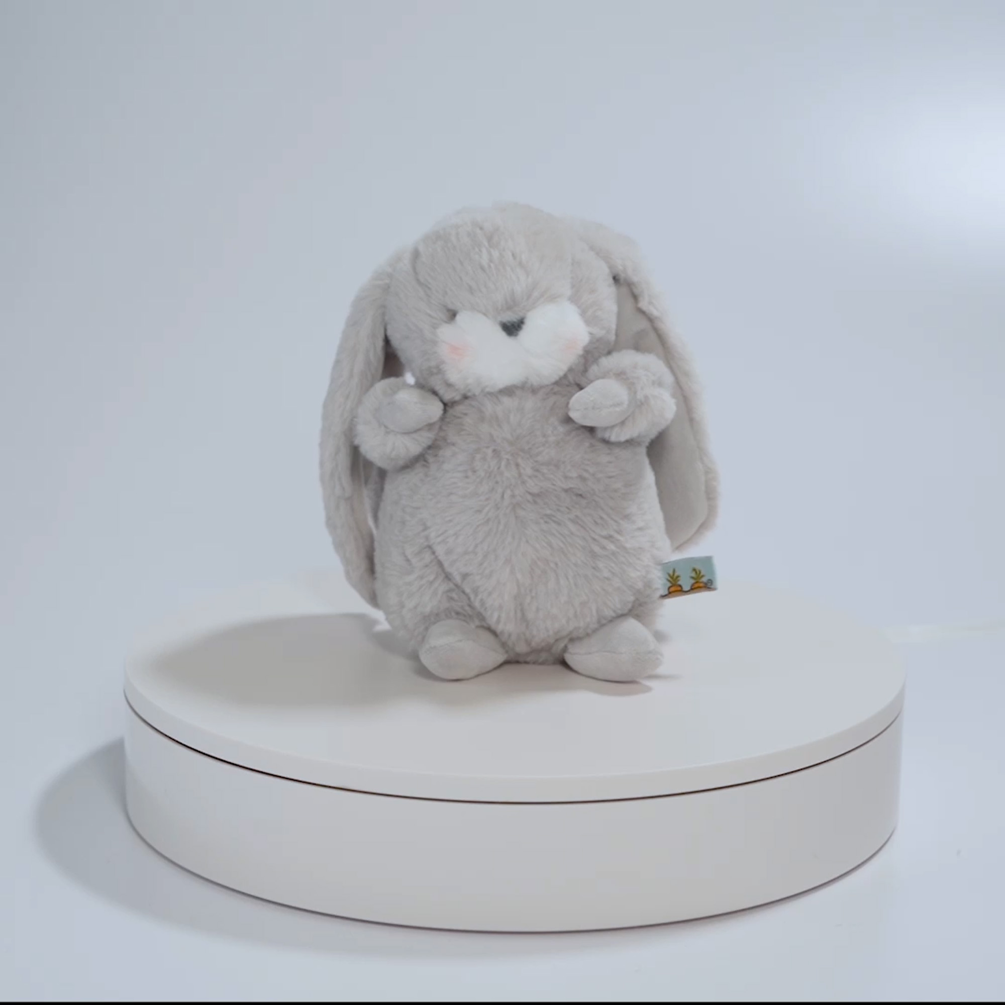 Peluche tiny nibble gray bunny 20 cm - Bunnies By The Bay