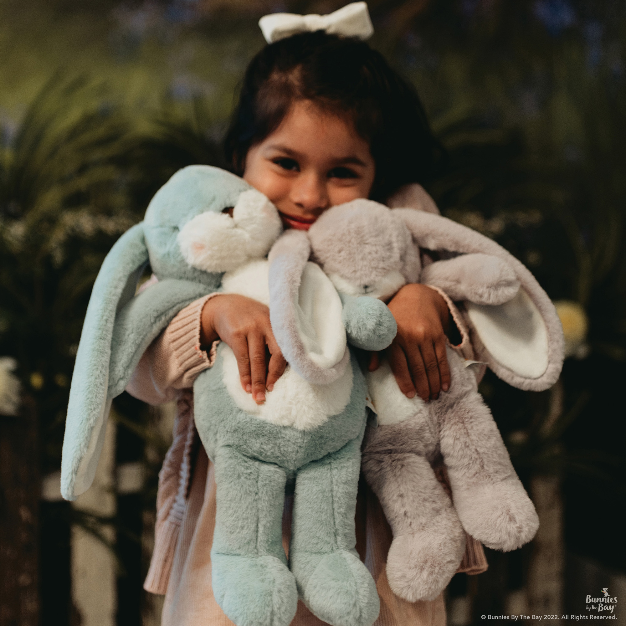 Peluche sweet nibble stormy blue 40cm - Bunnies By The Bay