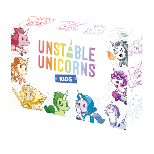 Asmodee - unstable unicorns kids, gioco da tavolo, 2-6 giocatori, da 6 anni in su - 