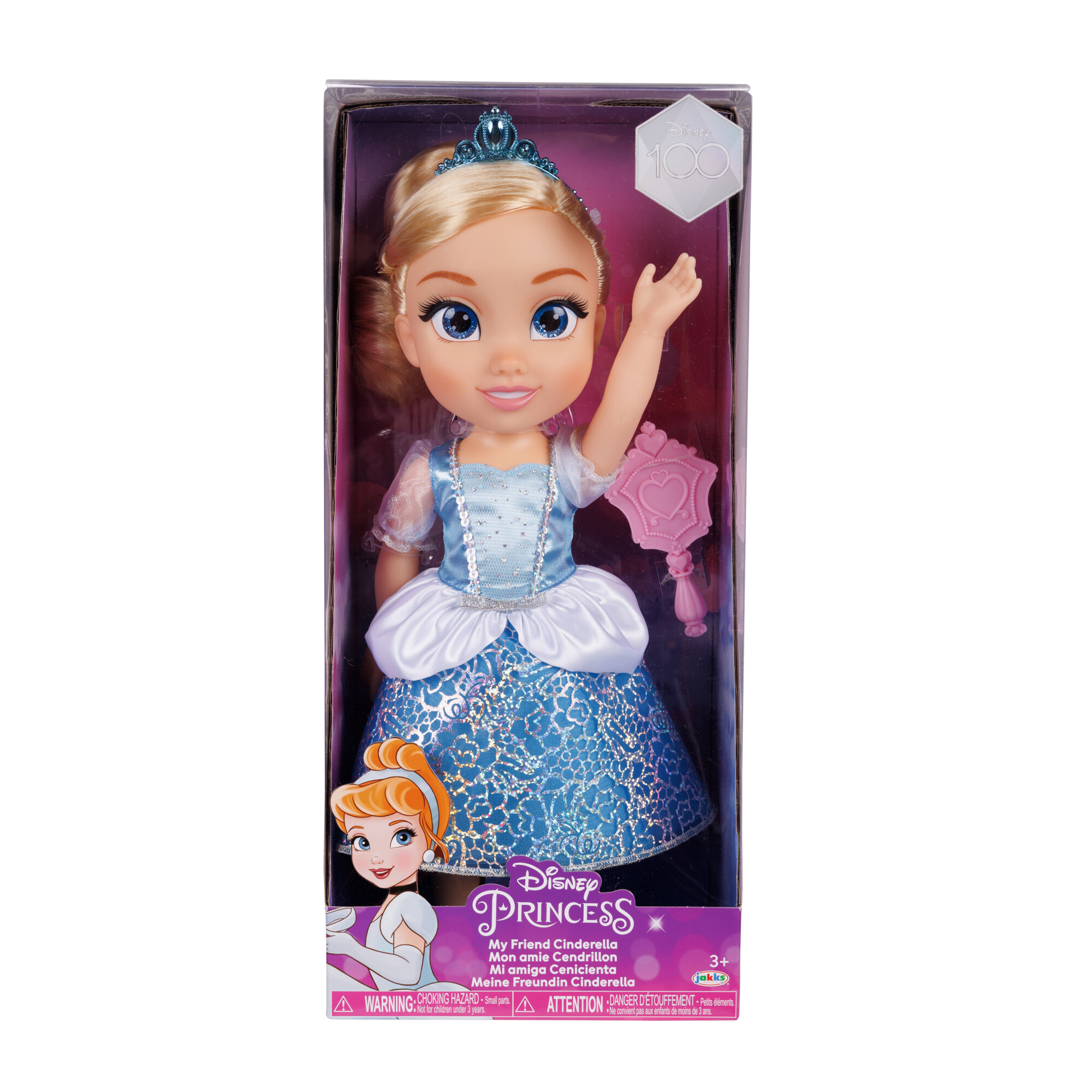 Disney princess bambola da 38 cm di cenerentola con occhi scintillanti! - DISNEY PRINCESS