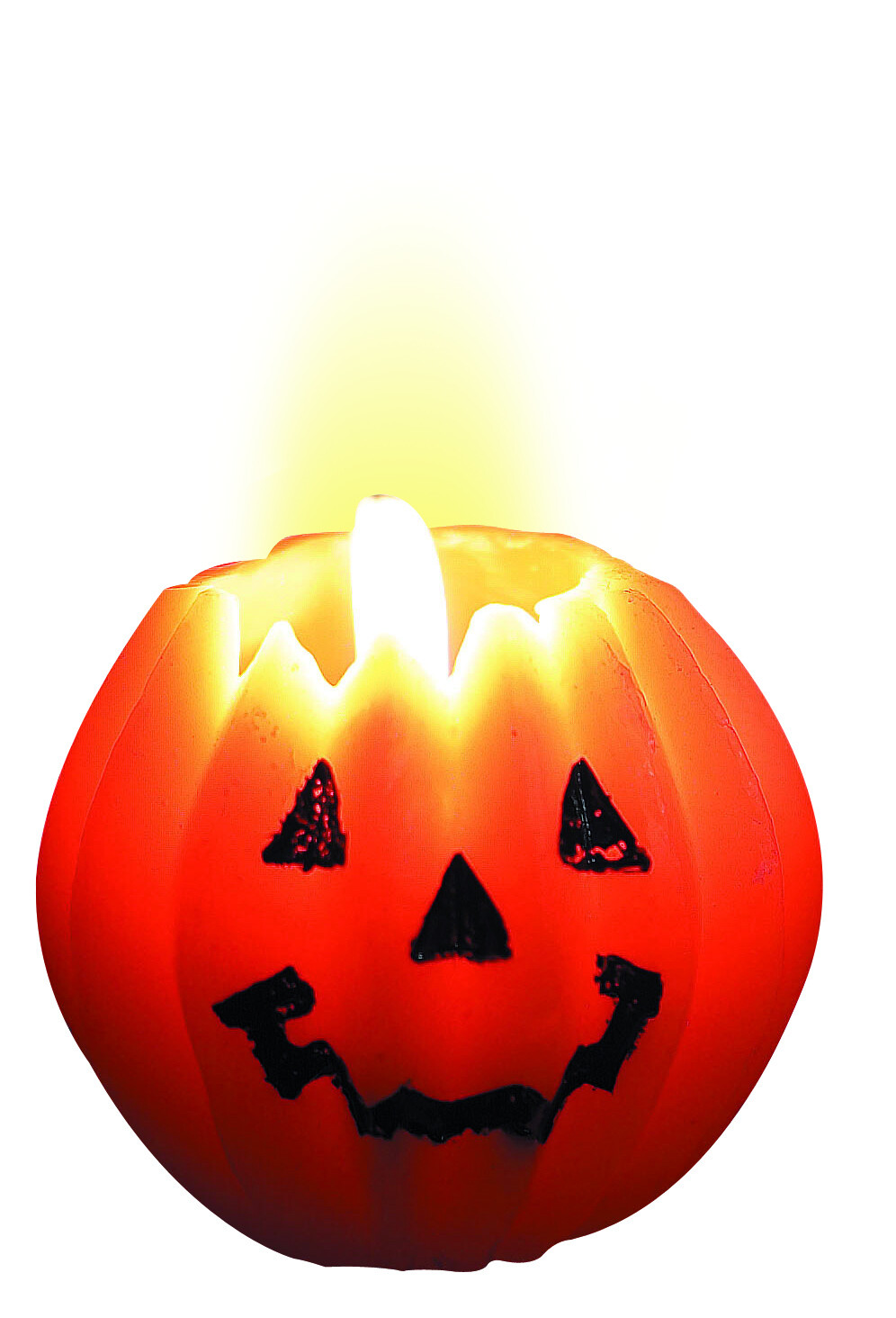 Candele a forma di zucca per halloween - set di 3 pezzi da 5 cm - 