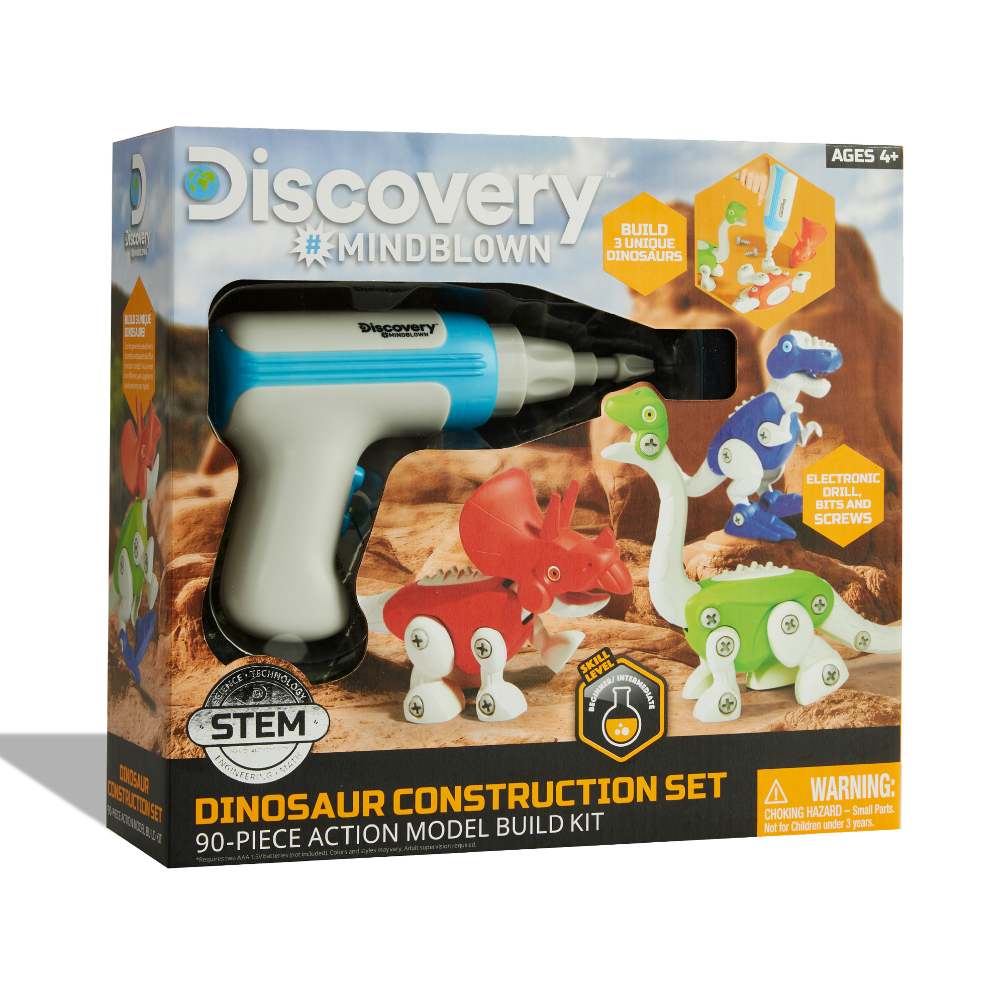Set dinosauri da costruzione 56 pezzi discovery toys - Discovery Mindblown