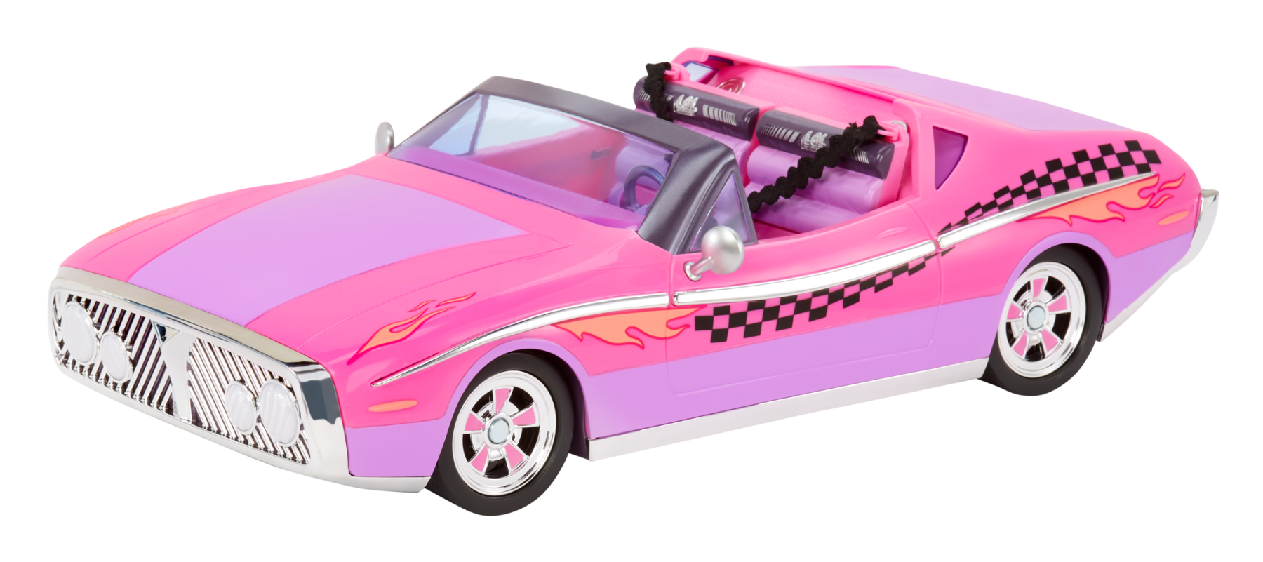 L.o.l. surprise! city cruiser - auto sportiva rosa e viola con caratteristiche favolose e un'esclusiva bambola beeps inclusa - LOL
