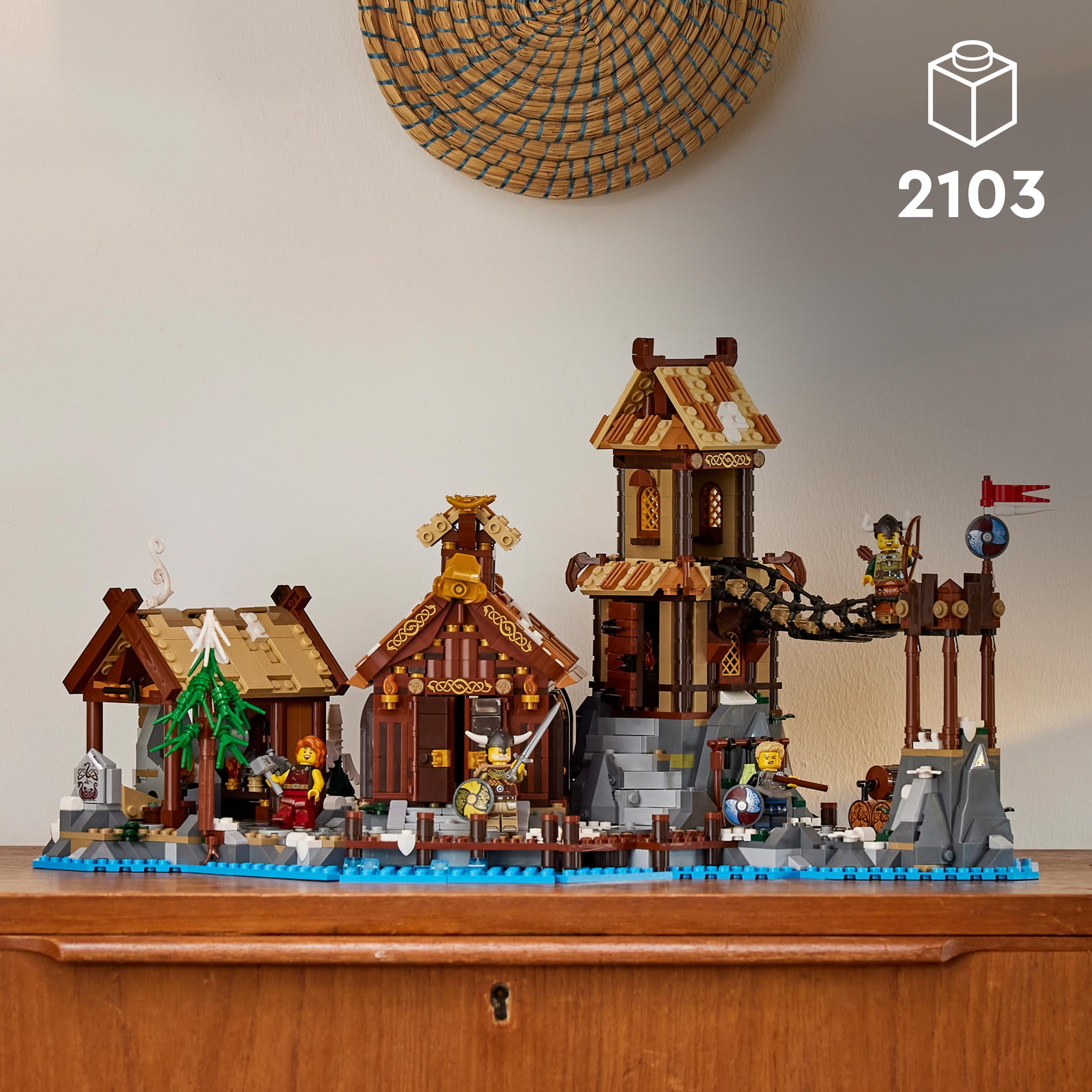 LEGO IDEAS 21343 VILLAGGIO VICHINGO, KIT MODELLISMO PER ADULTI DA COSTRUIRE,  GRANDE SET IDEA REGALO UOMO, DONNA, LUI E LEI - Toys Center