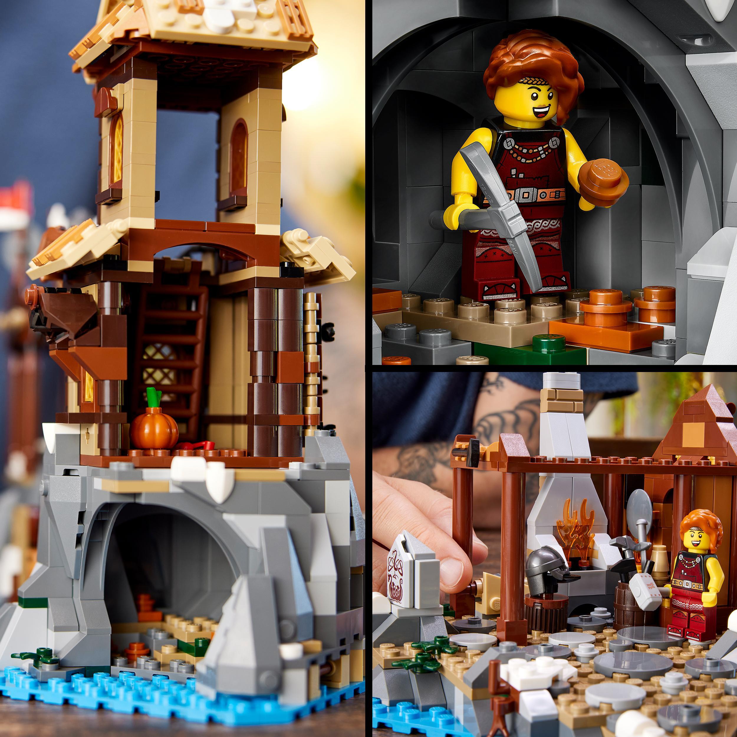 Lego ideas 21343 villaggio vichingo, kit modellismo per adulti da costruire, grande set idea regalo uomo, donna, lui e lei - LEGO IDEAS