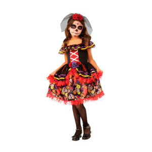 Costume halloween el dia de los muertos bambina di katrina - 