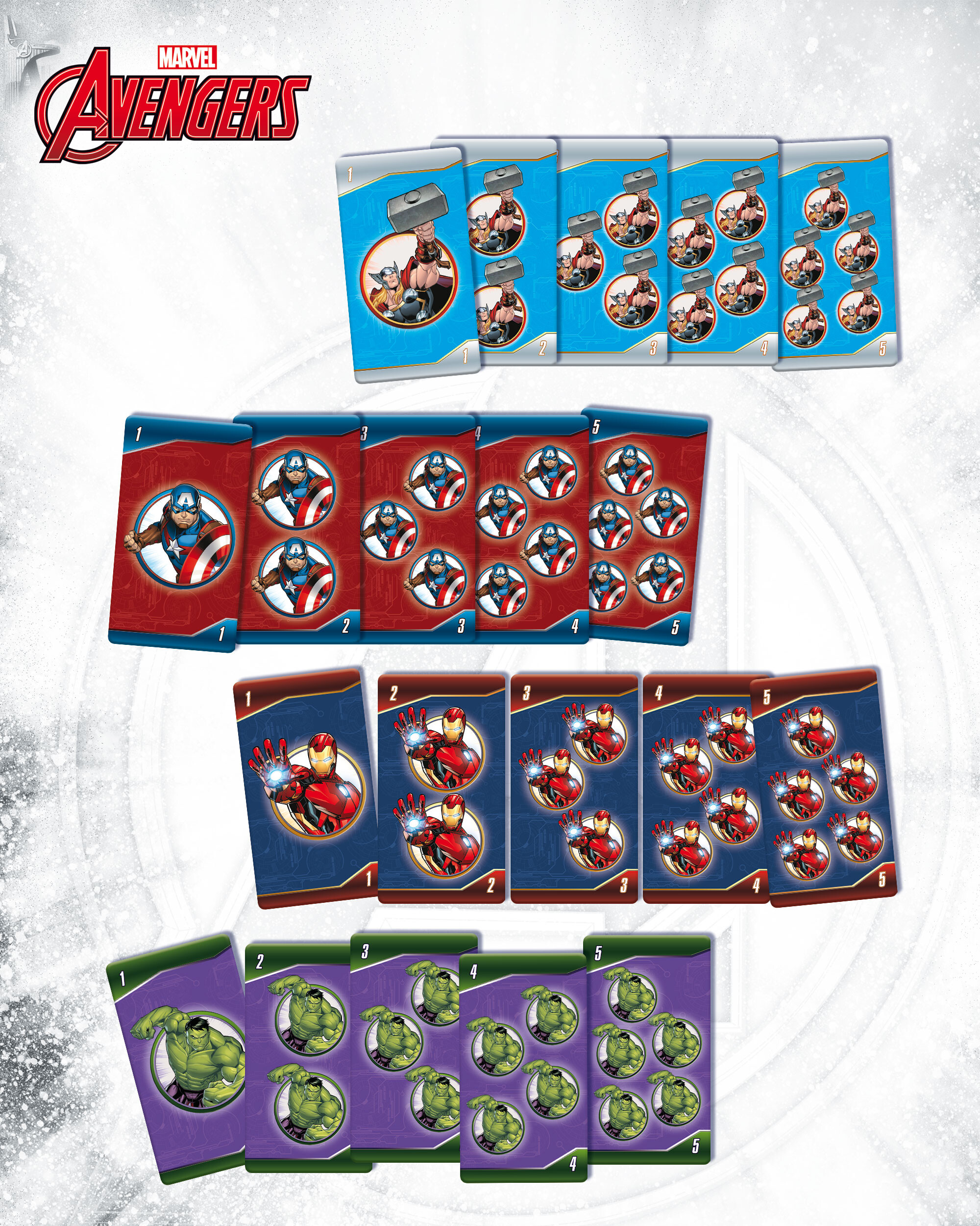 Avengers card games - LISCIANI, Avengers