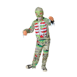 Costume halloween da mummia con stampa orror bambino - 