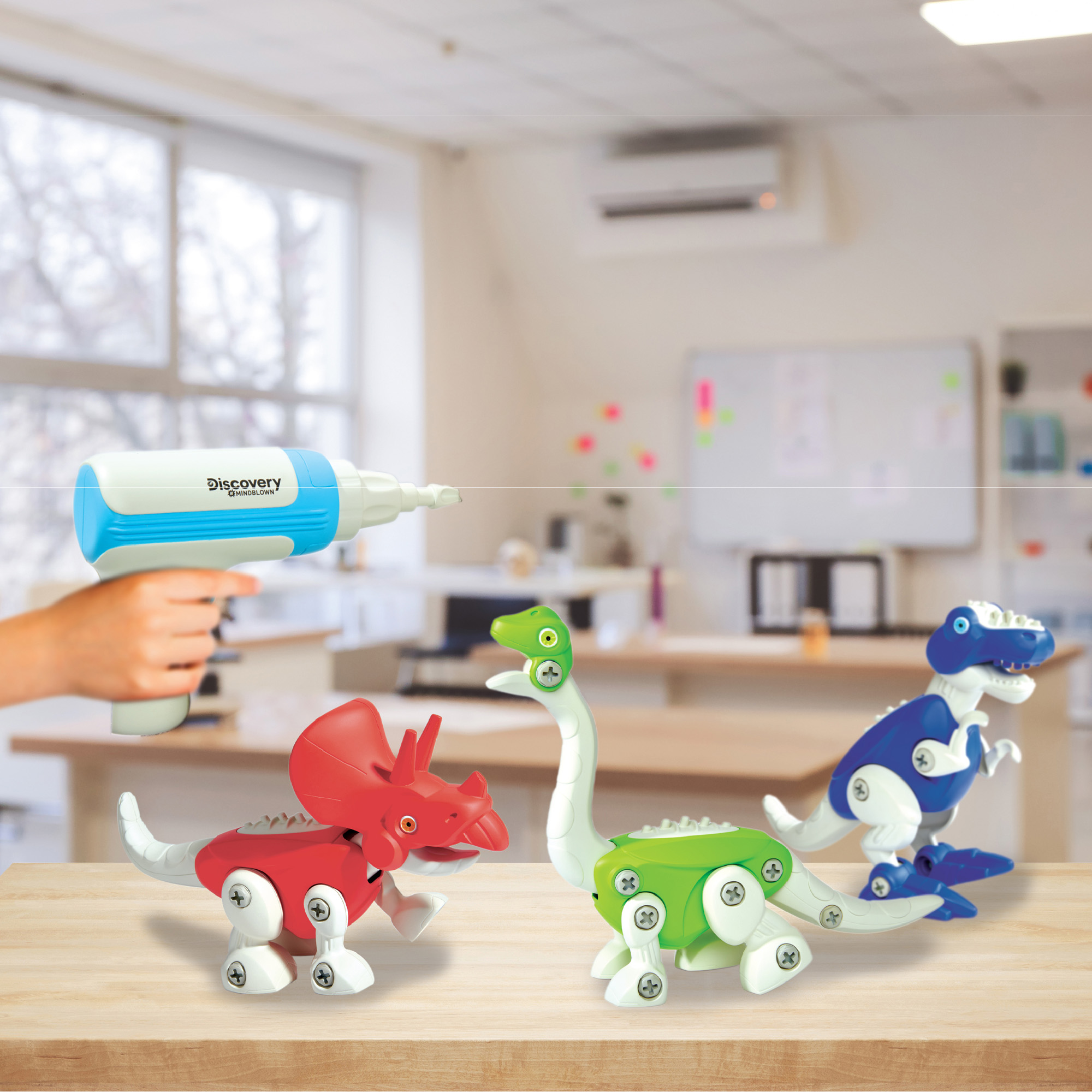 Set dinosauri da costruzione 56 pezzi discovery toys - Discovery Mindblown
