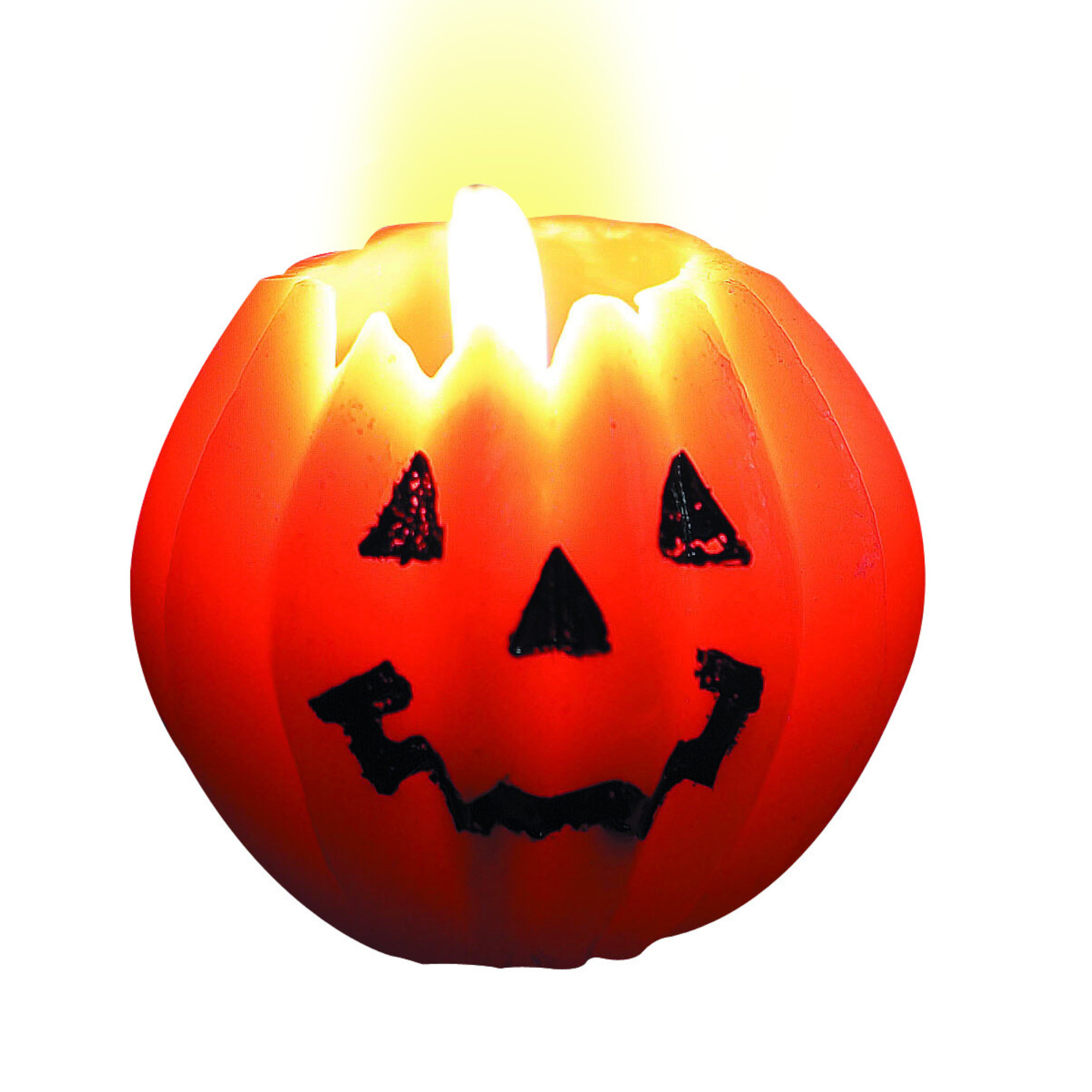 Candele a forma di zucca per halloween - set di 3 pezzi da 5 cm - 