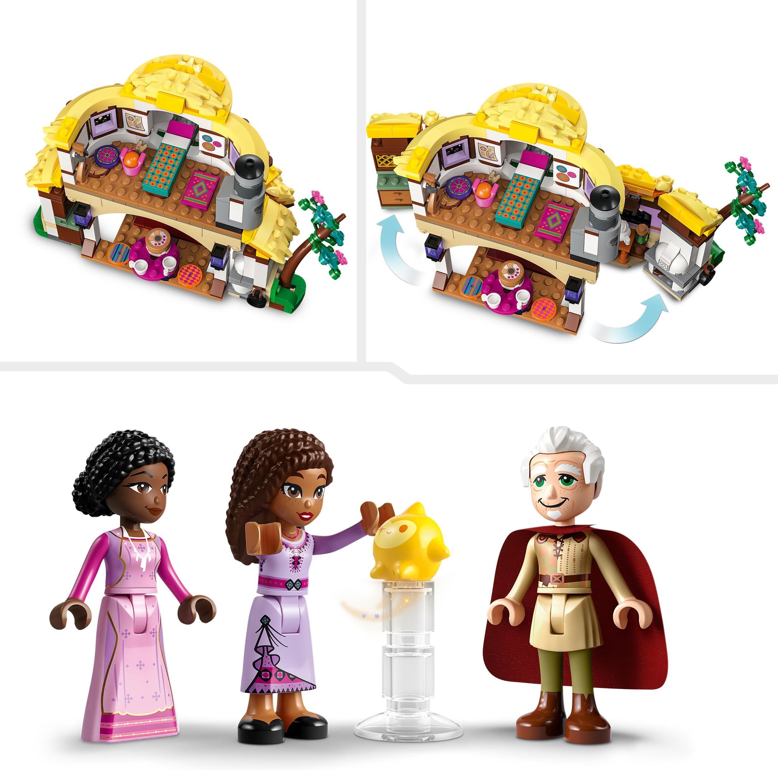 Lego disney wish 43231 il cottage di asha, casa delle bambole giocattolo dal film wish, idea regalo per bambine e bambini - DISNEY PRINCESS, LEGO DISNEY PRINCESS