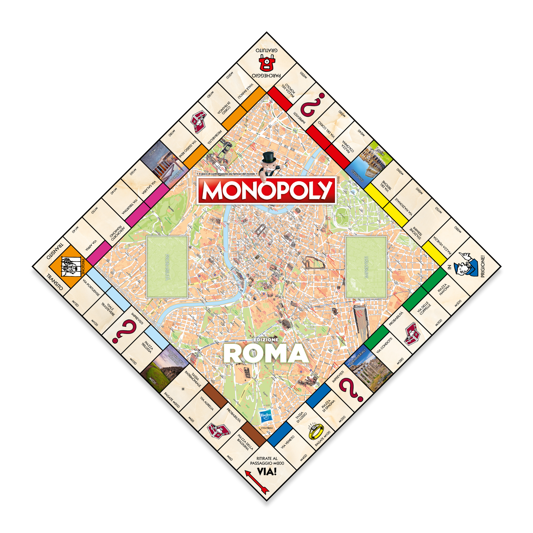 Winning moves monopoly - edizione roma (edizione quadrata) - MONOPOLY