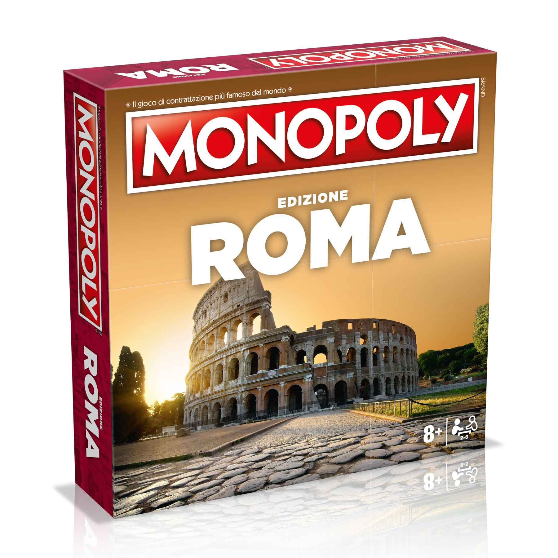 Winning moves monopoly - edizione roma (edizione quadrata) - MONOPOLY