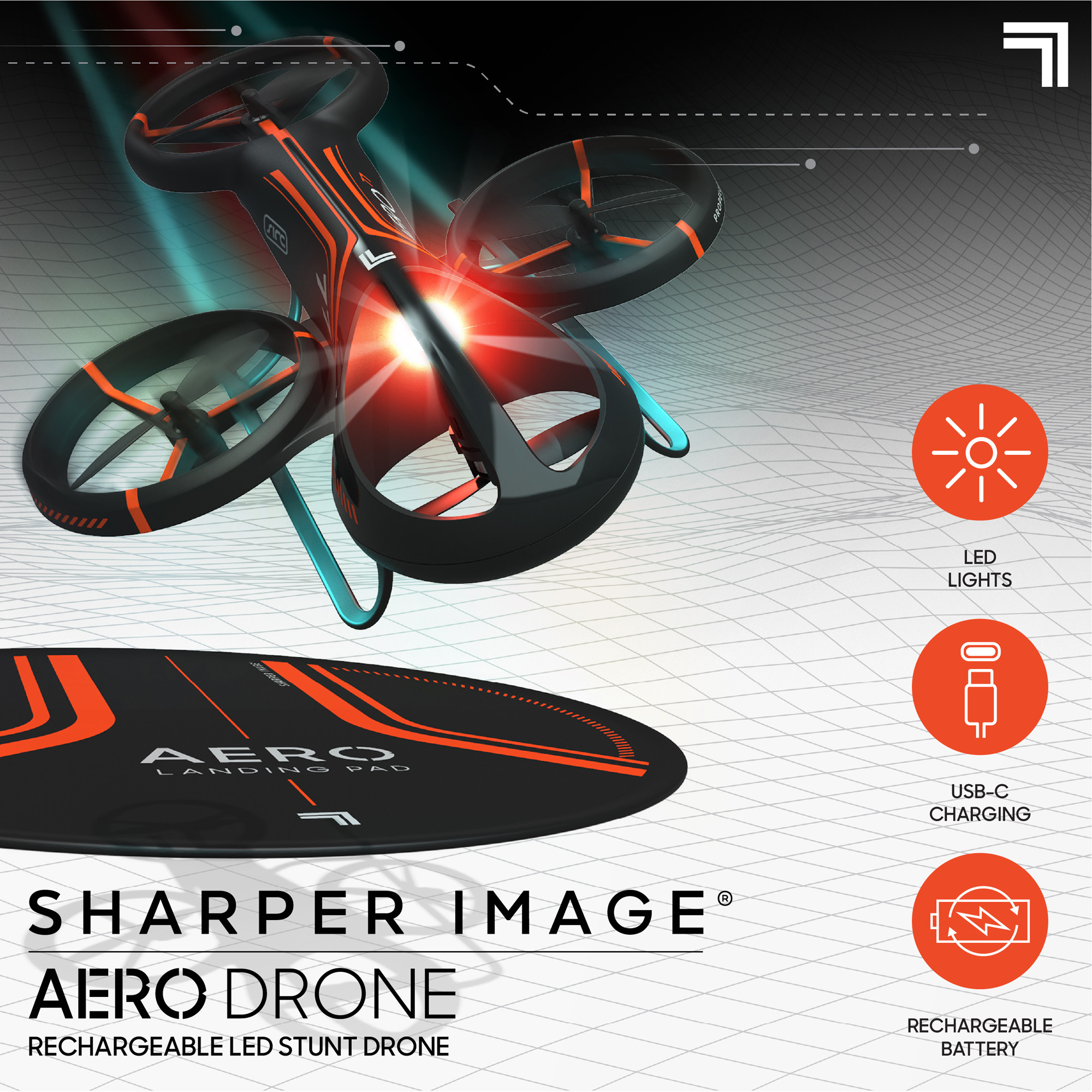 Sharper image - quadricottero radiocomandato aero drone - Sharper Image