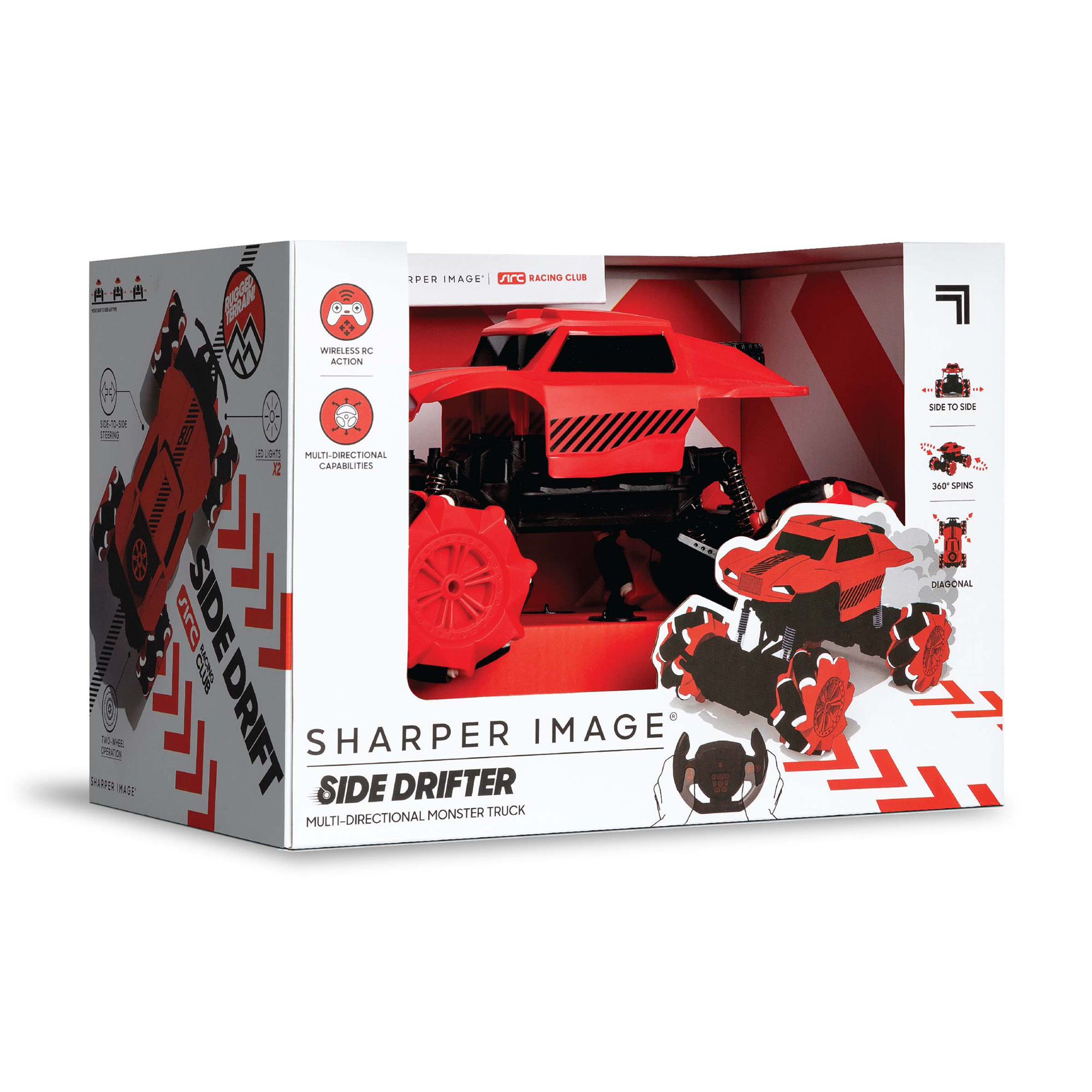 Sharper image - macchina telecomandata side drifter monster truck - Sharper Image