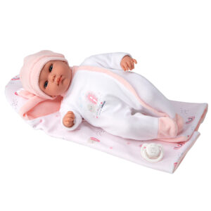 Bambola andy 33cm rosa - LOVE BEBÈ