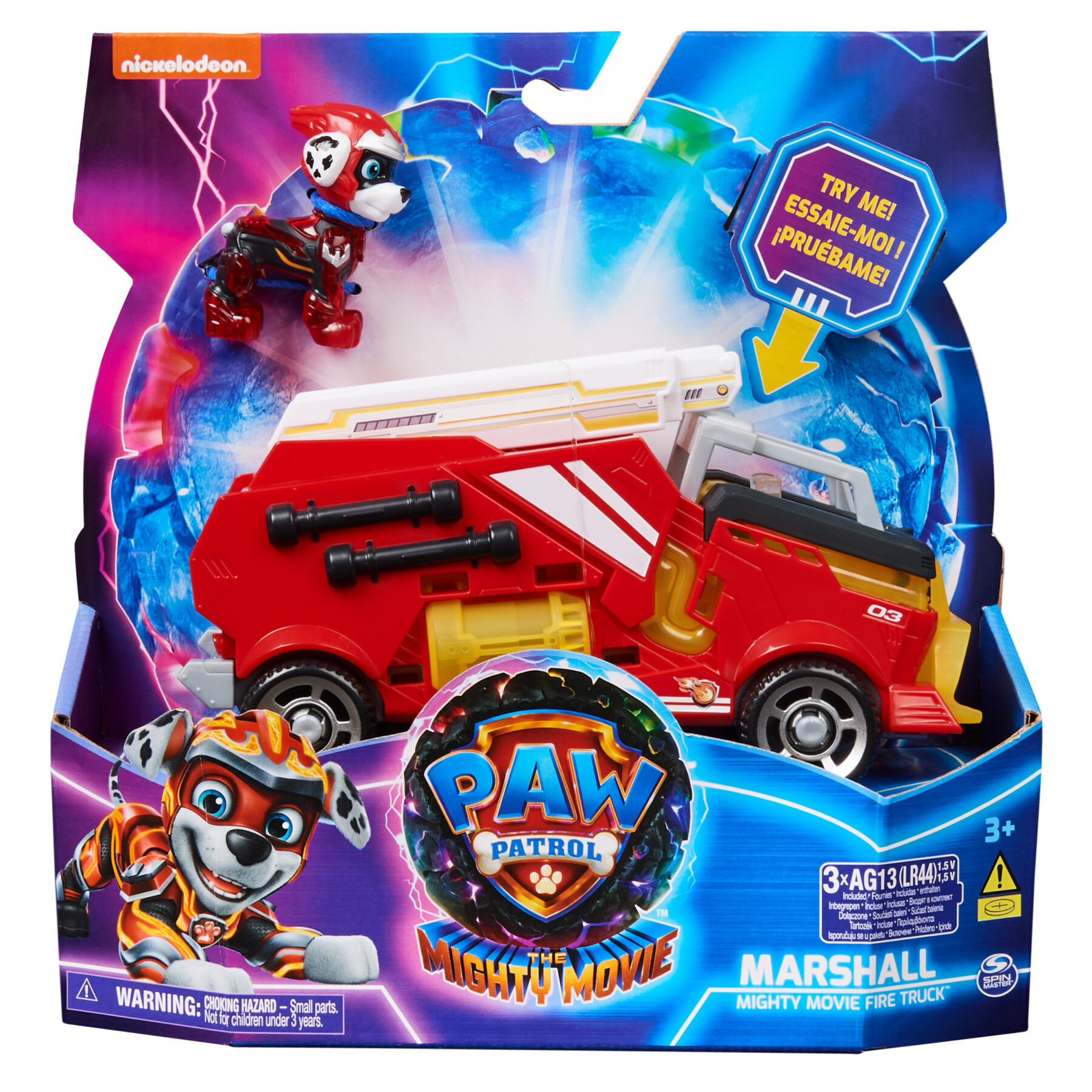Paw patrol, mighty cruiser deluxe di chase, con luci e suoni, dal super  film, giochi paw patrol per bambini e bambine, 3+ anni - Toys Center