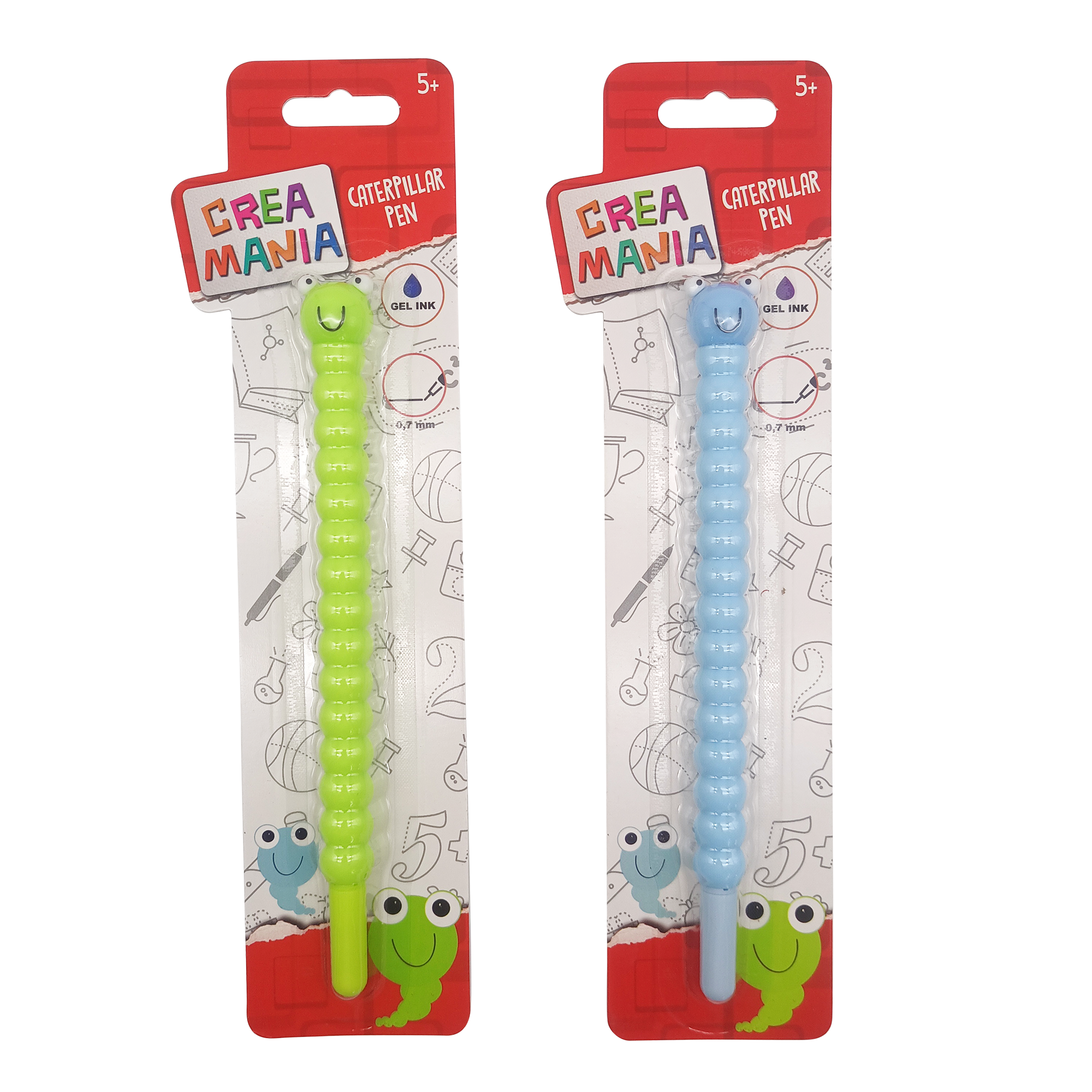 Caterpillar gel pen - CREA MANIA