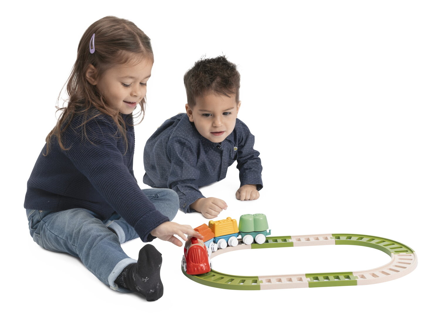 Chicco - trenino con playset linea eco+, 18 mesi-3 anni - Chicco