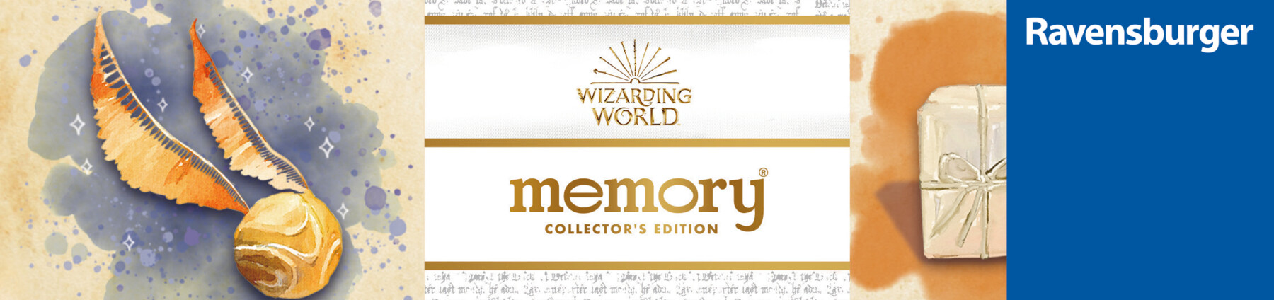 Ravensburger - memory® harry potter's collector edition, 64 tessere, gioco da tavolo, 3+ anni - Harry Potter, RAVENSBURGER